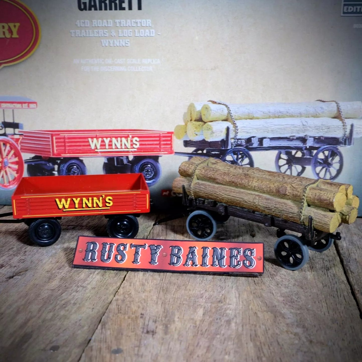 Corgi Vintage Glory of Steam, Garrett Road Tractor/Engine & Trailer, Robert Wynn