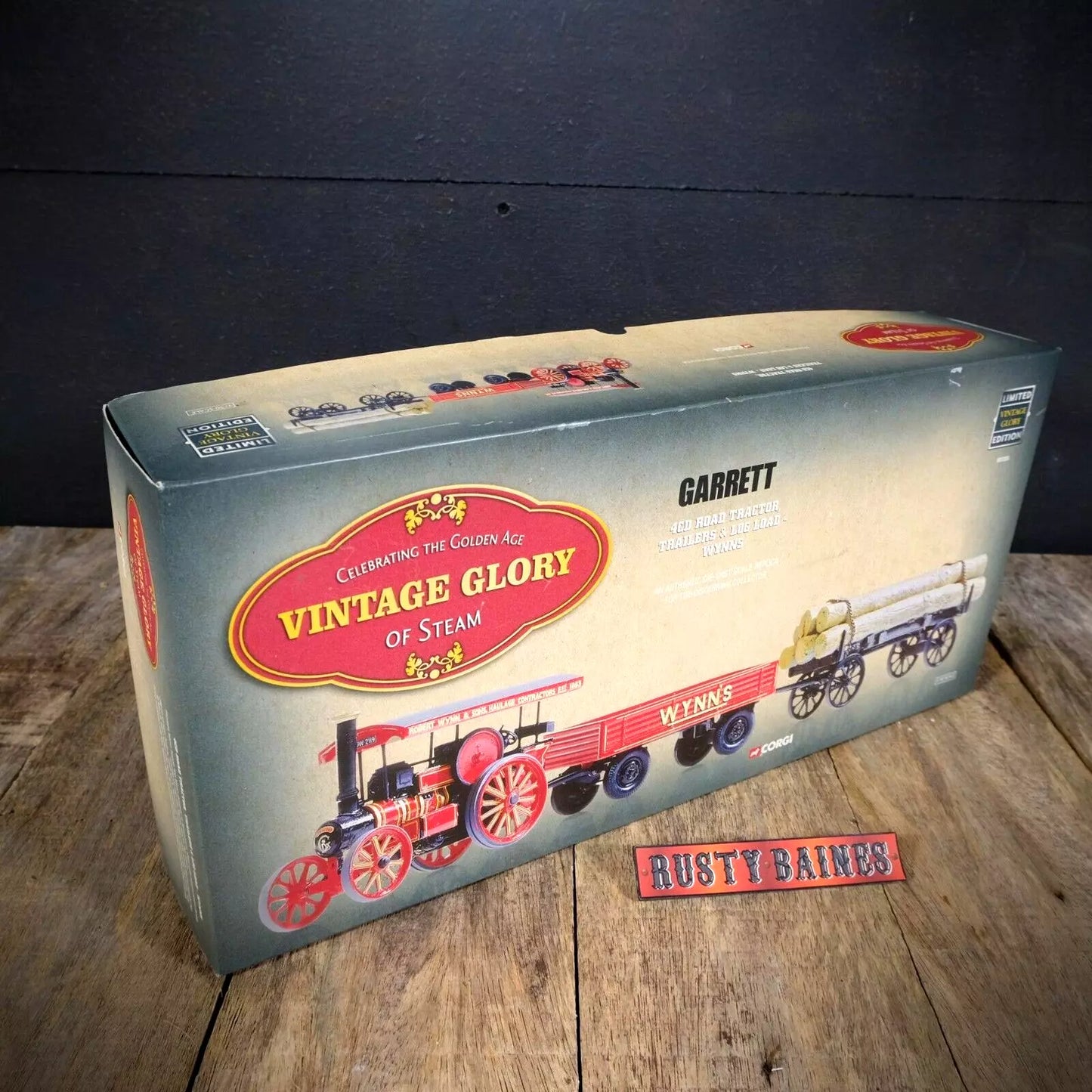 Corgi Vintage Glory of Steam, Garrett Road Tractor/Engine & Trailer, Robert Wynn