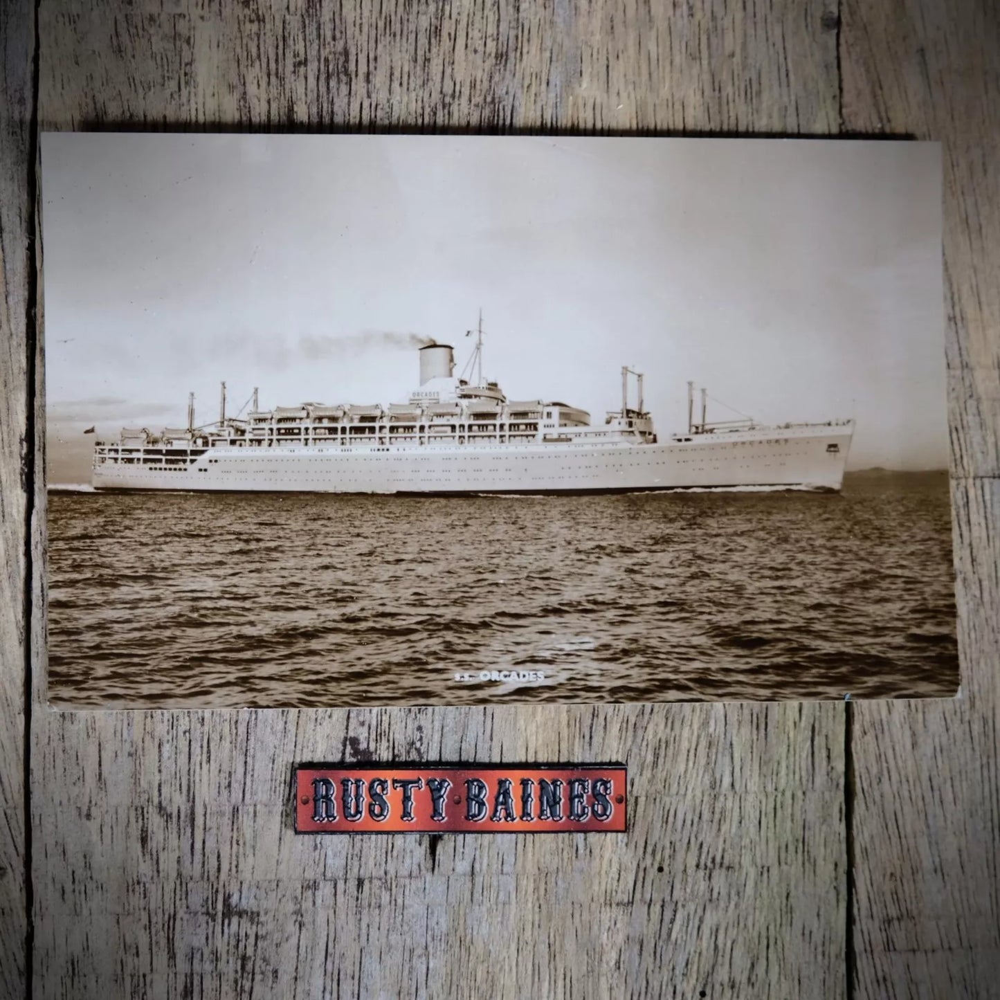 Postcard, SS Orcades Ocean Liner Ship