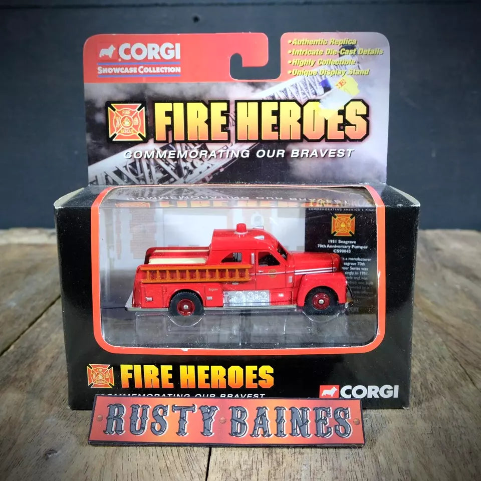 Corgi Fire Heroes Seagrave 70th Anniversary Columbus Fire Engine/Truck, Boxed
