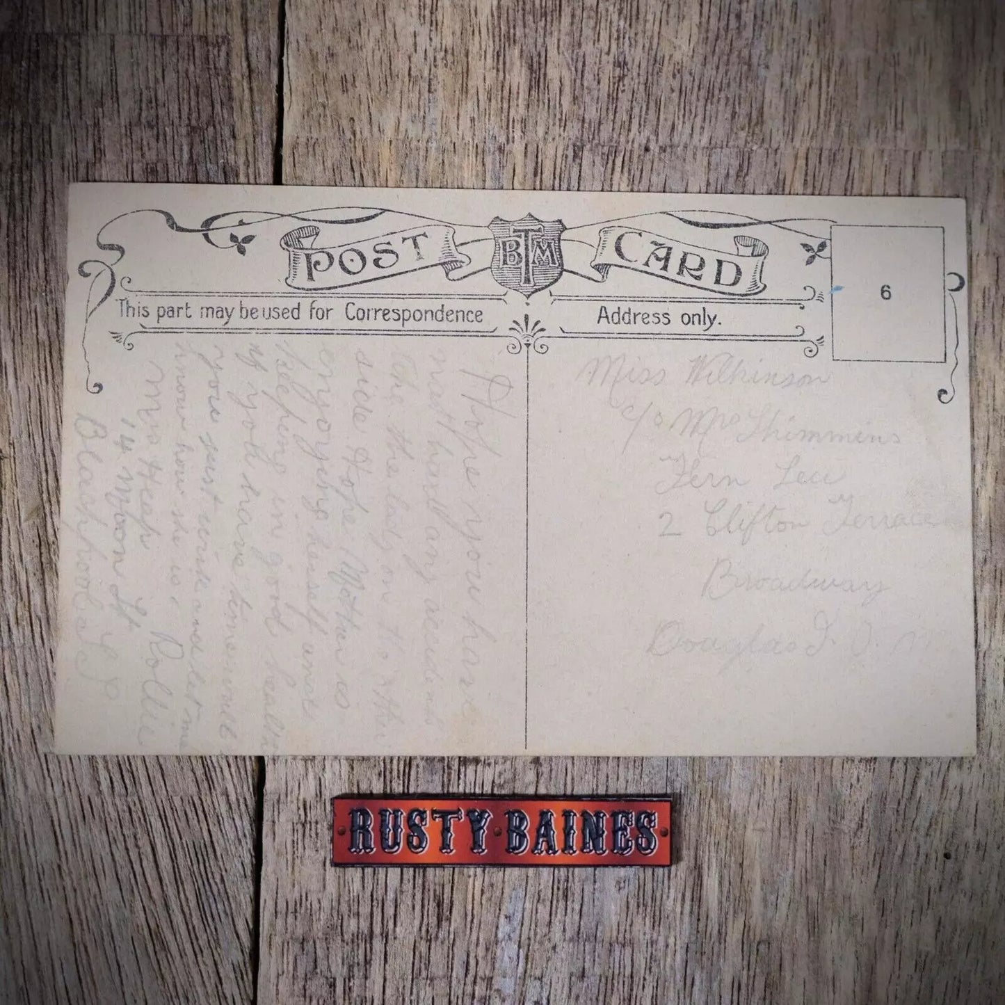 Postcard, Comic, My Word if I Catch You Bending? Tailor, Girl in Dress