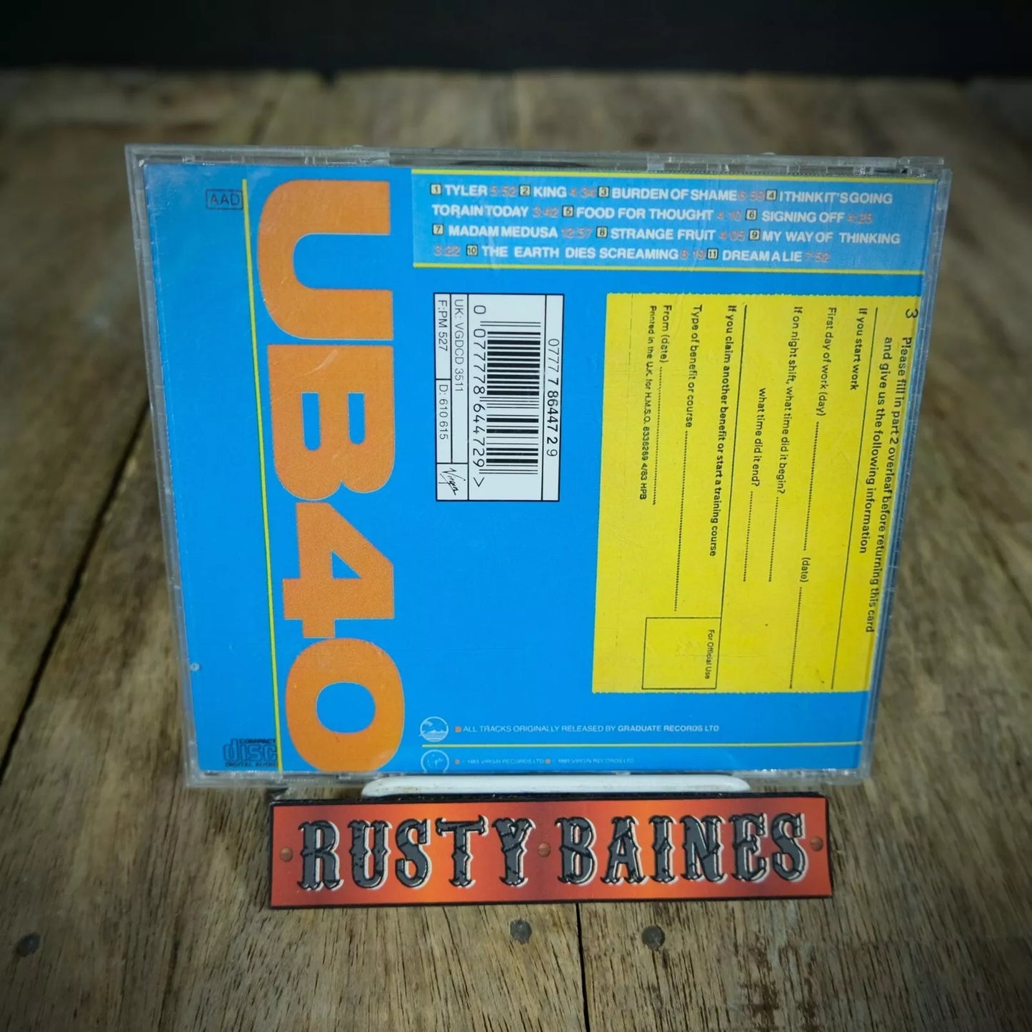 CD, The UB40 File