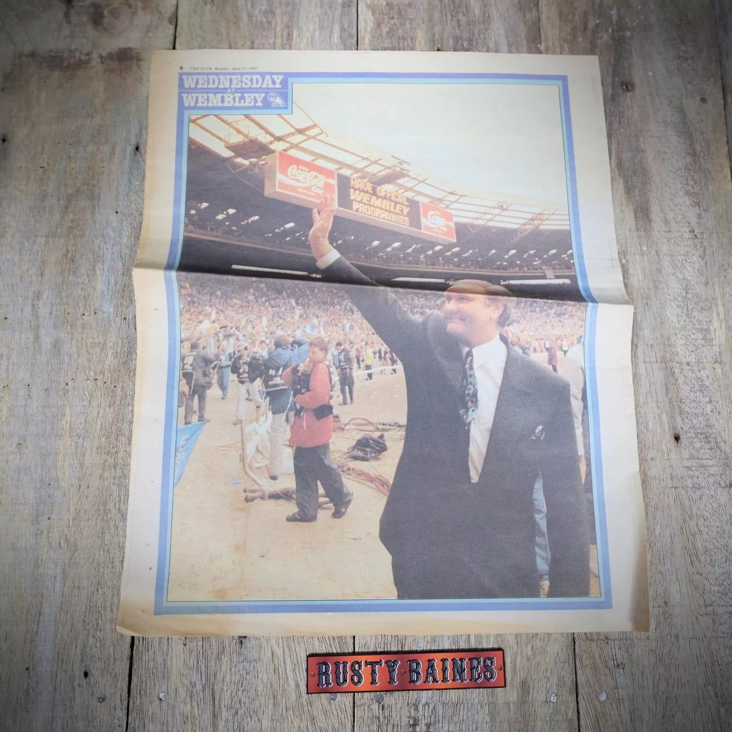 Newspaper Supplement, Star, Wembley April 22nd 1991 Sheffield Wednesday