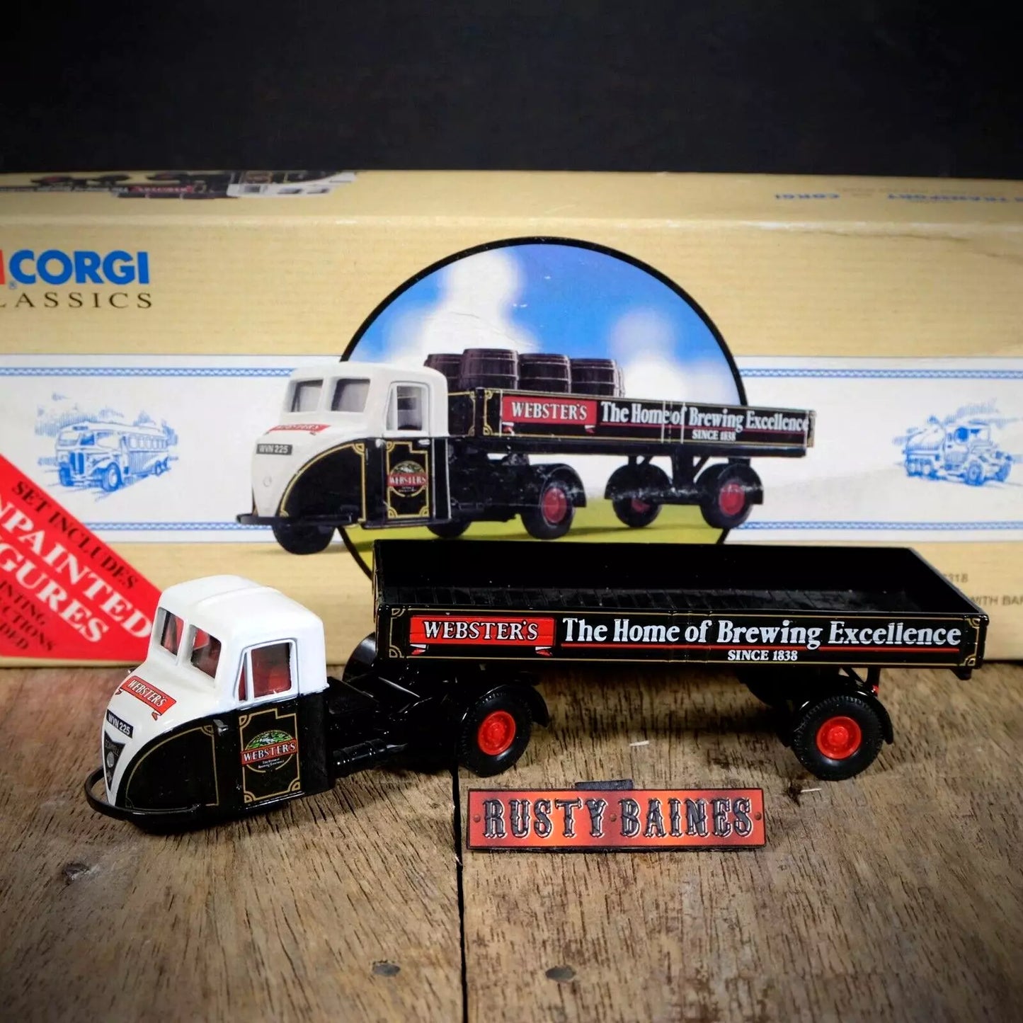 Corgi Scammell Scarab Mechanical Horse, Websters Brewery Boxed