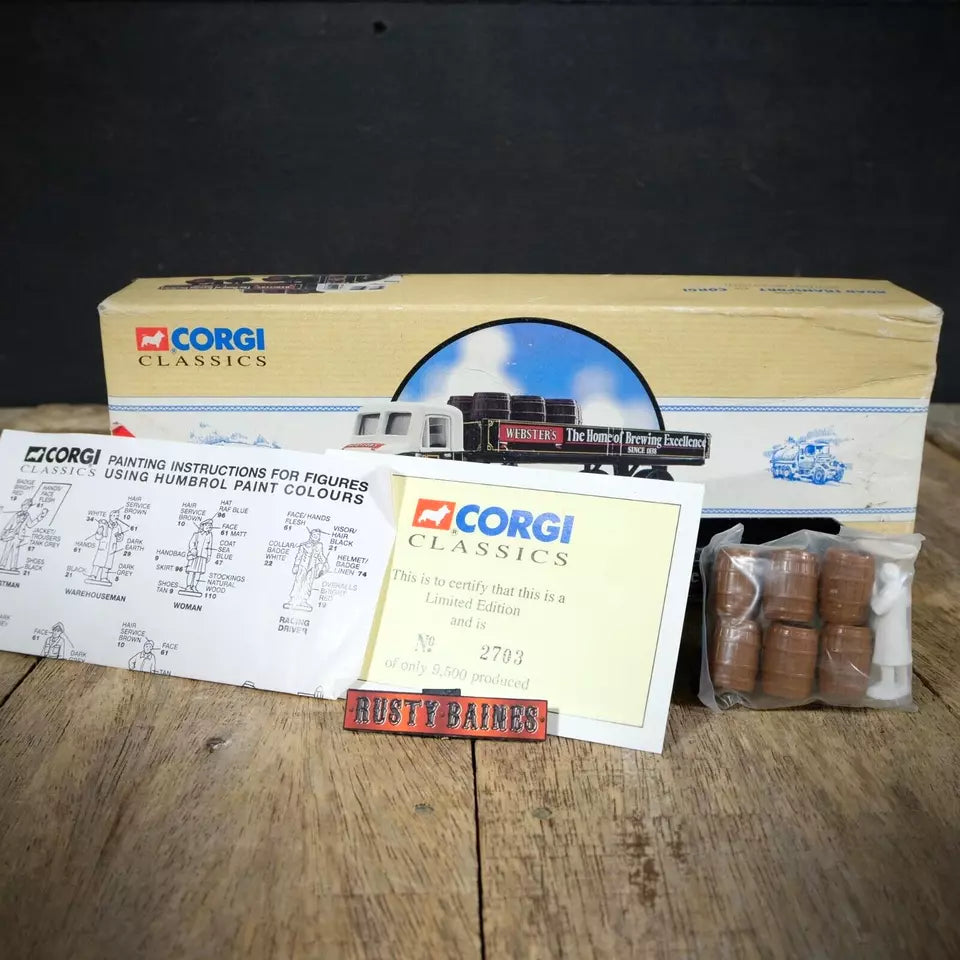 Corgi Scammell Scarab Mechanical Horse, Websters Brewery Boxed