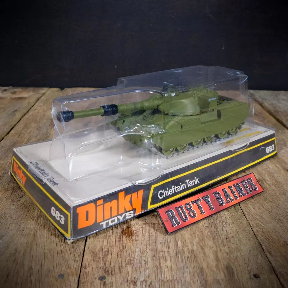Vintage Dinky 683 Chieftain Tank, Original Bubble Top, No Accessories