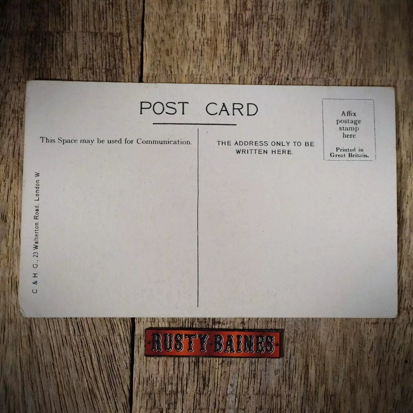 Postcard, Comic, C & H G, Christmas Drunk Man in Ale Beer Barrel