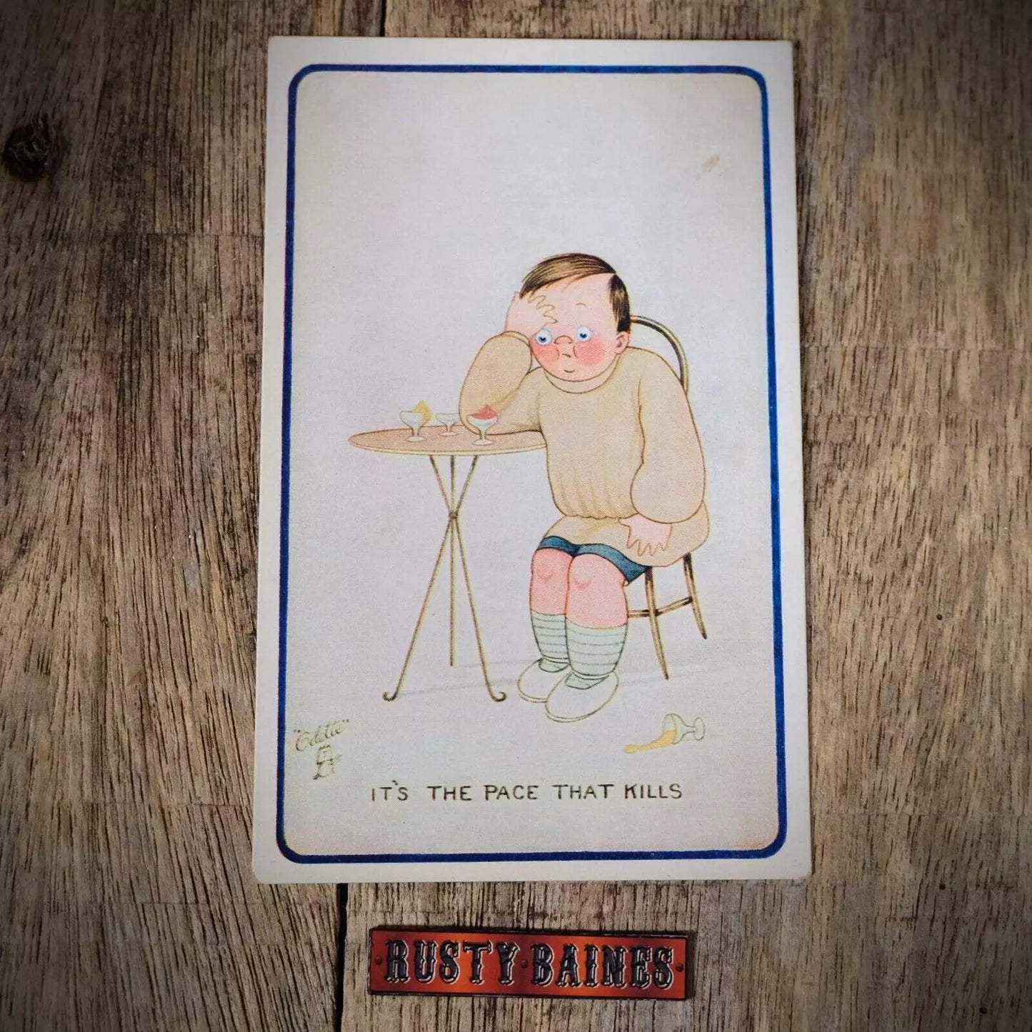 Postcard, Comic, Tuck Oilette, All for Her, Pace That Kills