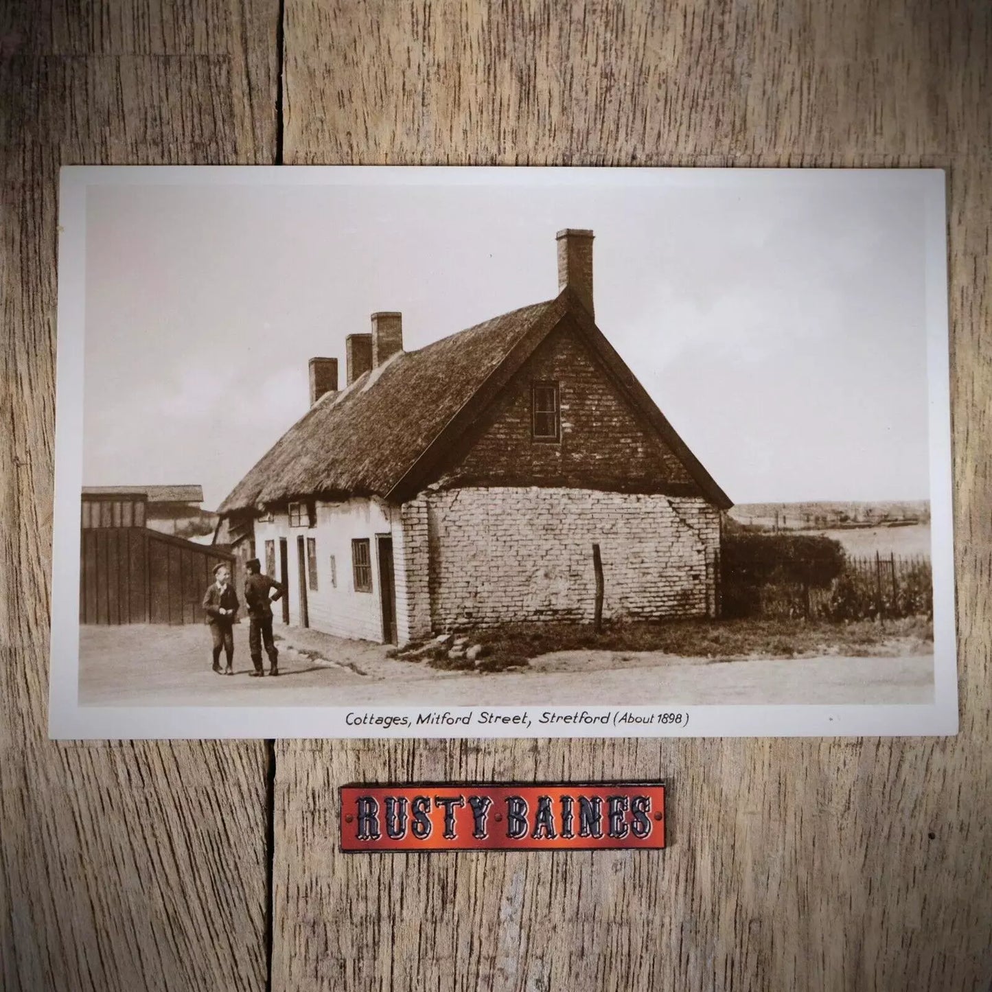 Postcard, Manchester, Stretford, Mitford Street Cottages, Real Photo