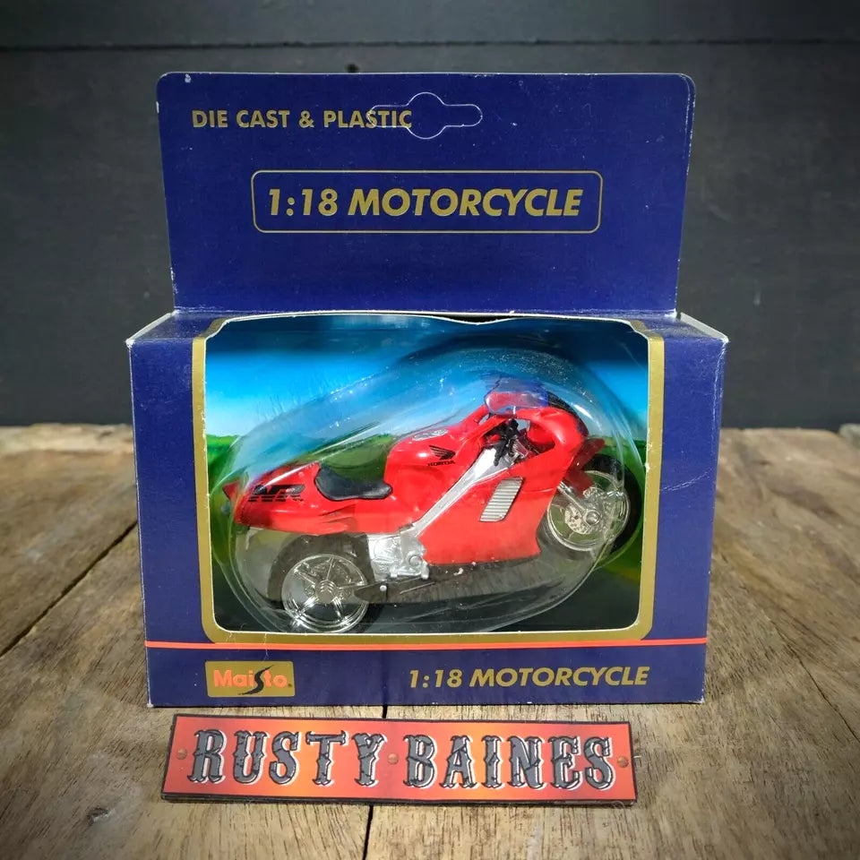 Maisto 1/18 Motorbike/Motorcycle Honda NR, Red, Boxed