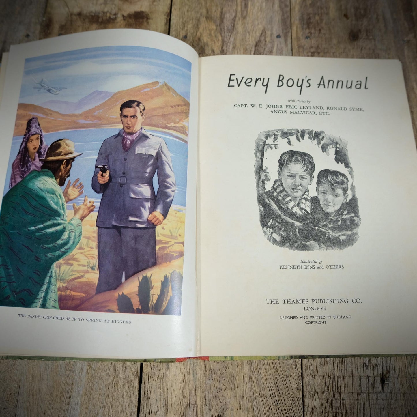Every Boy's Annual, Undated Hardcover, Thames Publishing, W E Jones Etc.