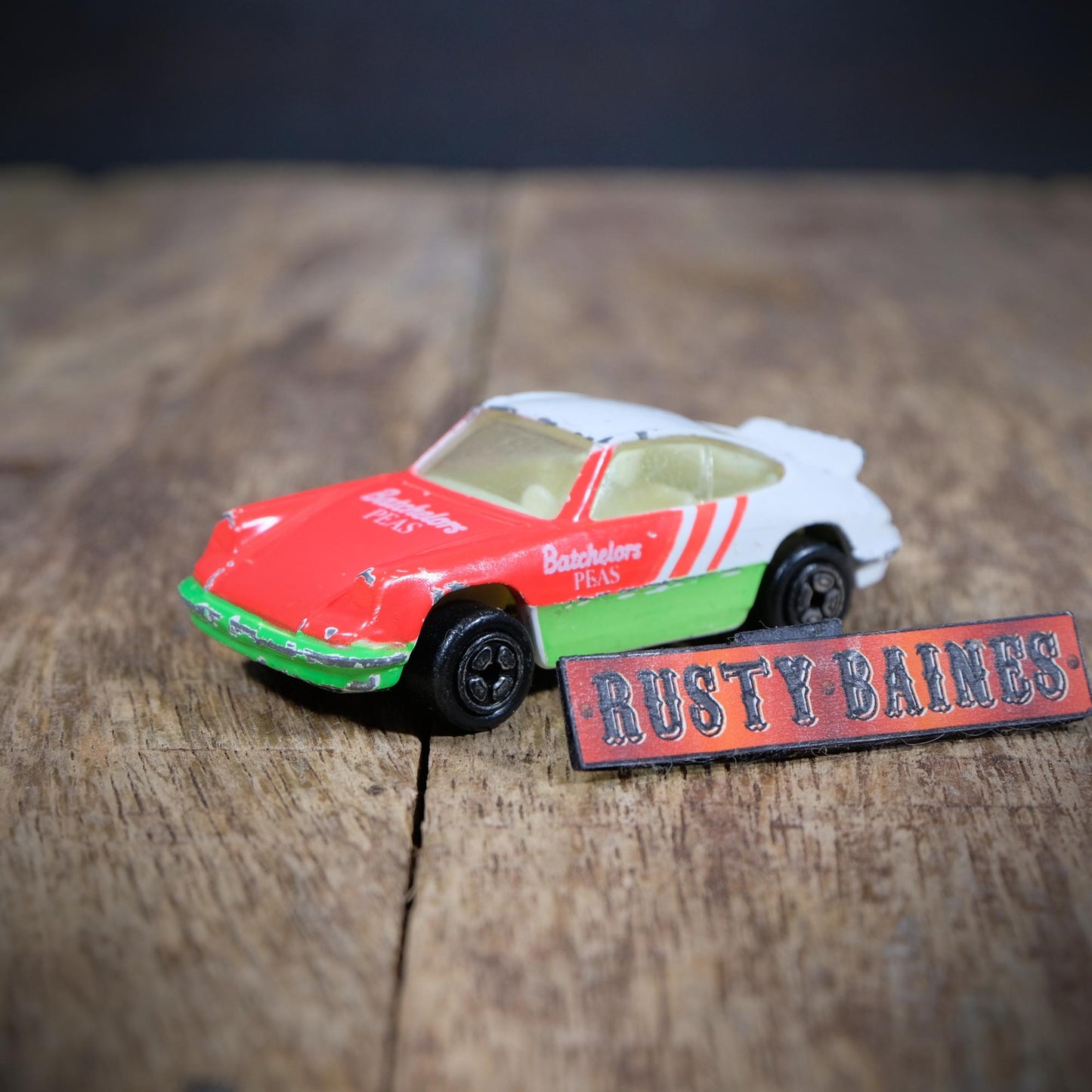 Corgi Porsche 911 Carrera, Bachelors Peas, Unboxed, Playworn
