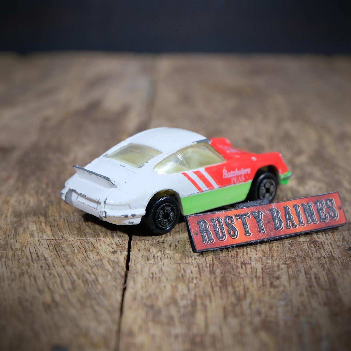 Corgi Porsche 911 Carrera, Bachelors Peas, Unboxed, Playworn
