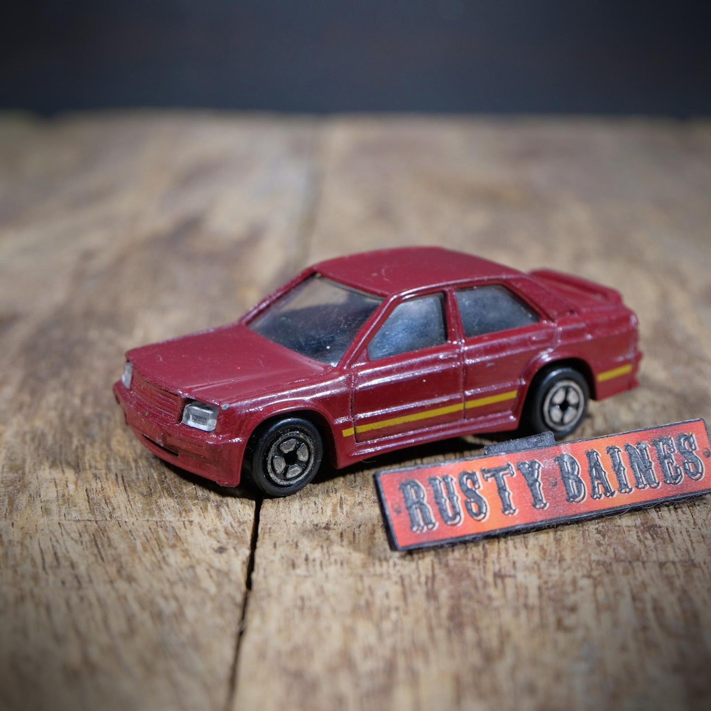Corgi Mercedes Benz 190, Maroon, Unboxed, Playworn