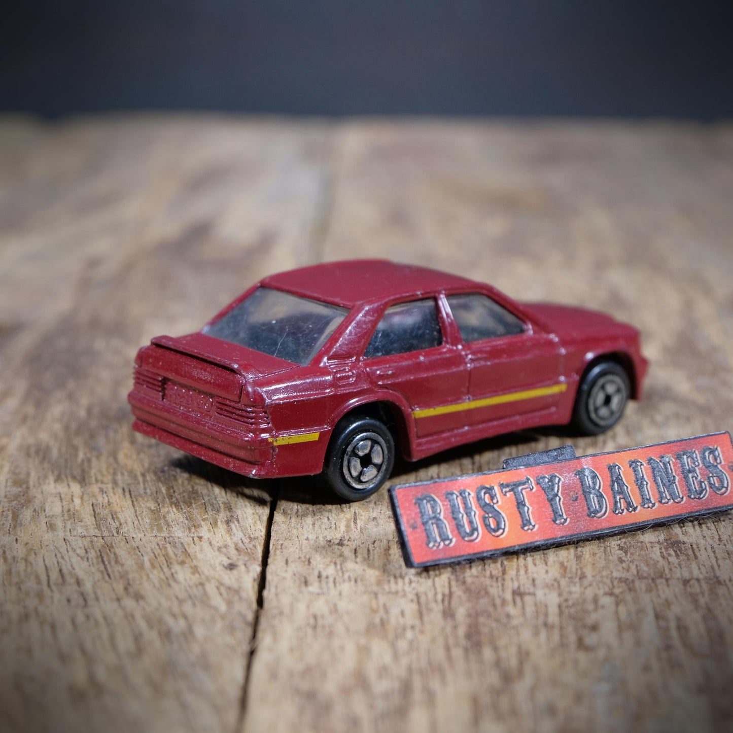 Corgi Mercedes Benz 190, Maroon, Unboxed, Playworn