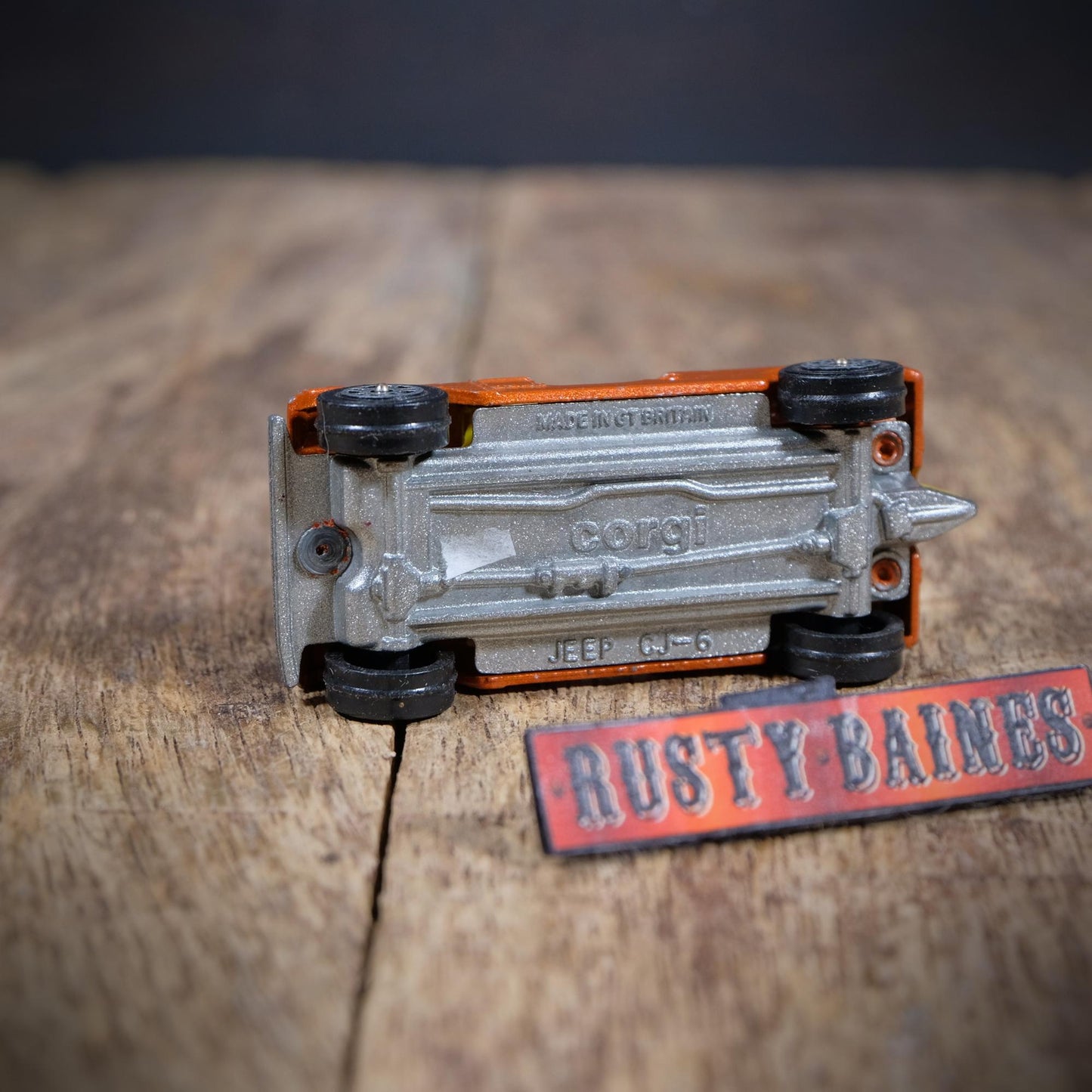 Corgi Jeep CJ-6, Golden Eagle, Unboxed, Playworn