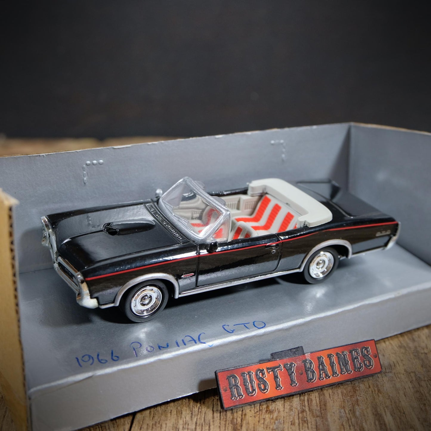 Pontiac GTO Convertible, 1/43 NewRay, Black, Boxed