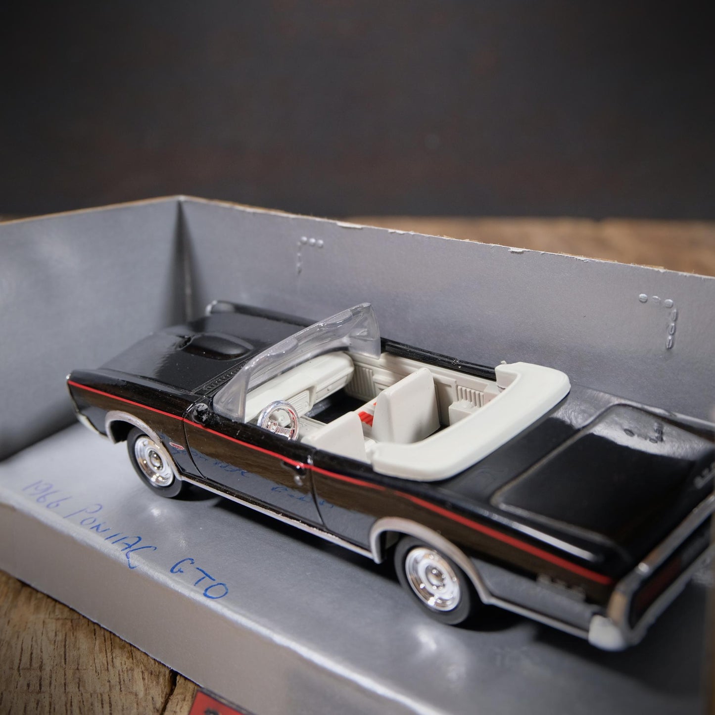 Pontiac GTO Convertible, 1/43 NewRay, Black, Boxed