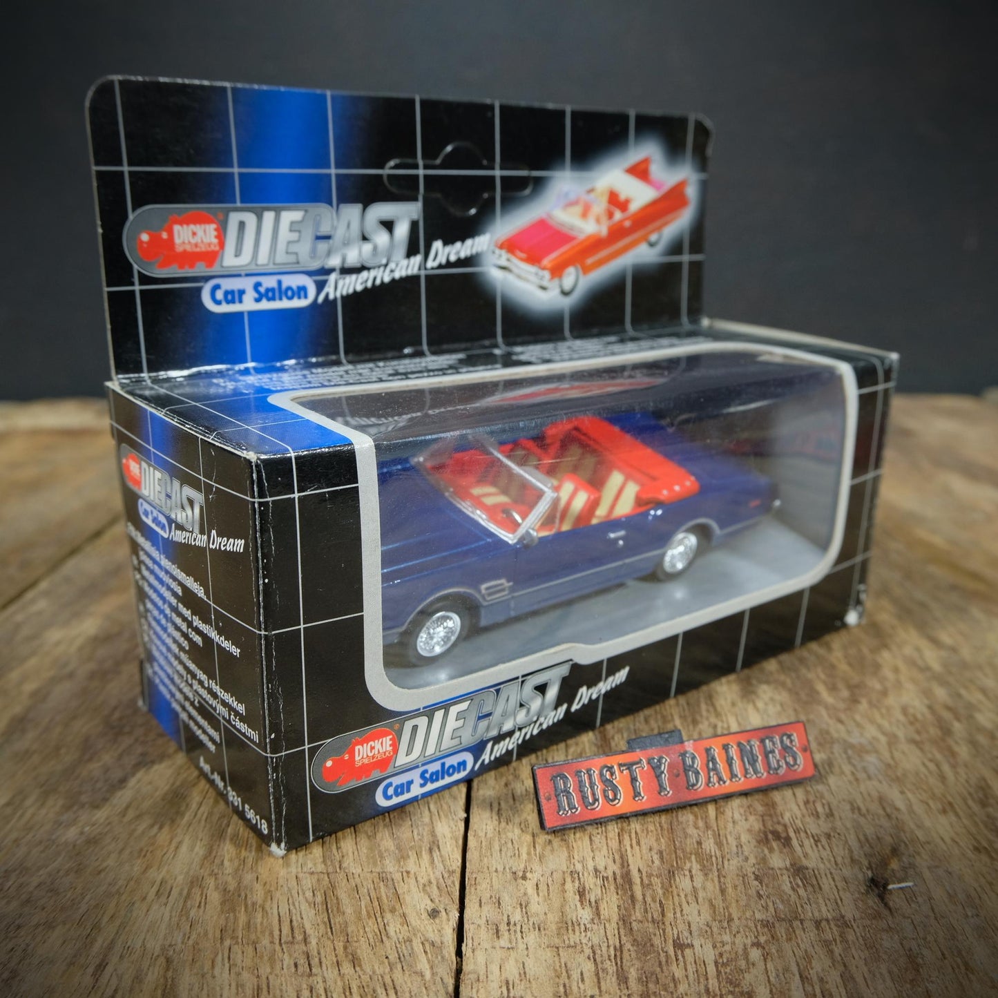 Oldsmobile Cutlass Convertible, 1/43 NewRay, Blue, Boxed