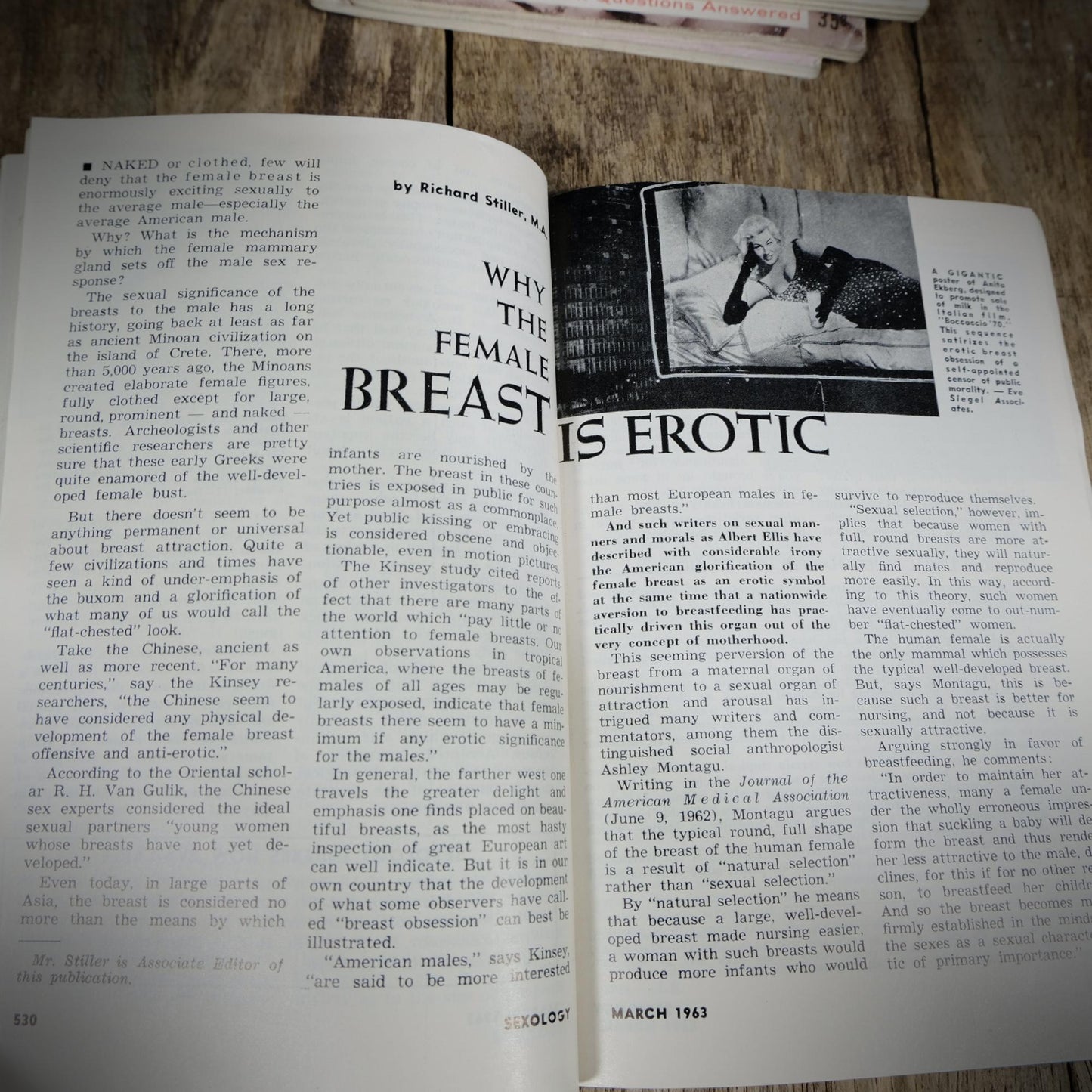 Vintage Pocket Magazine, Sexology, 1960s Sex Education, Stories, Biology