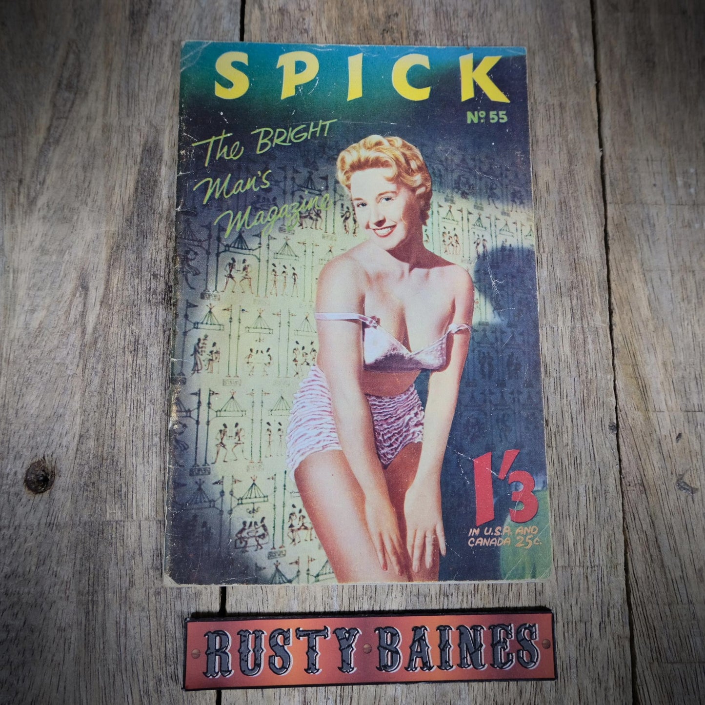 Vintage Pocket Magazine, Spick Vol.5 #55 Men's Glamour Pin-Up Cheesecake, Ann Wright, Sonya Cordeau