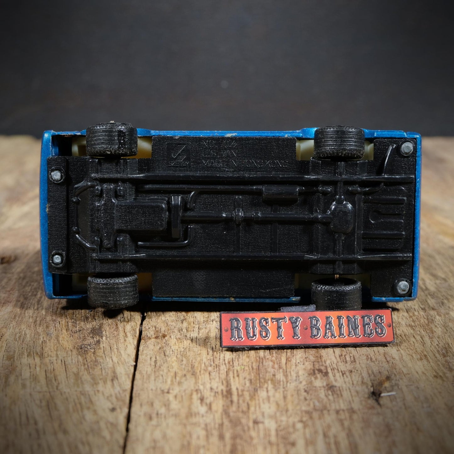Vintage Chevy Van, Metallic Blue, SVE Toy Hong Kong