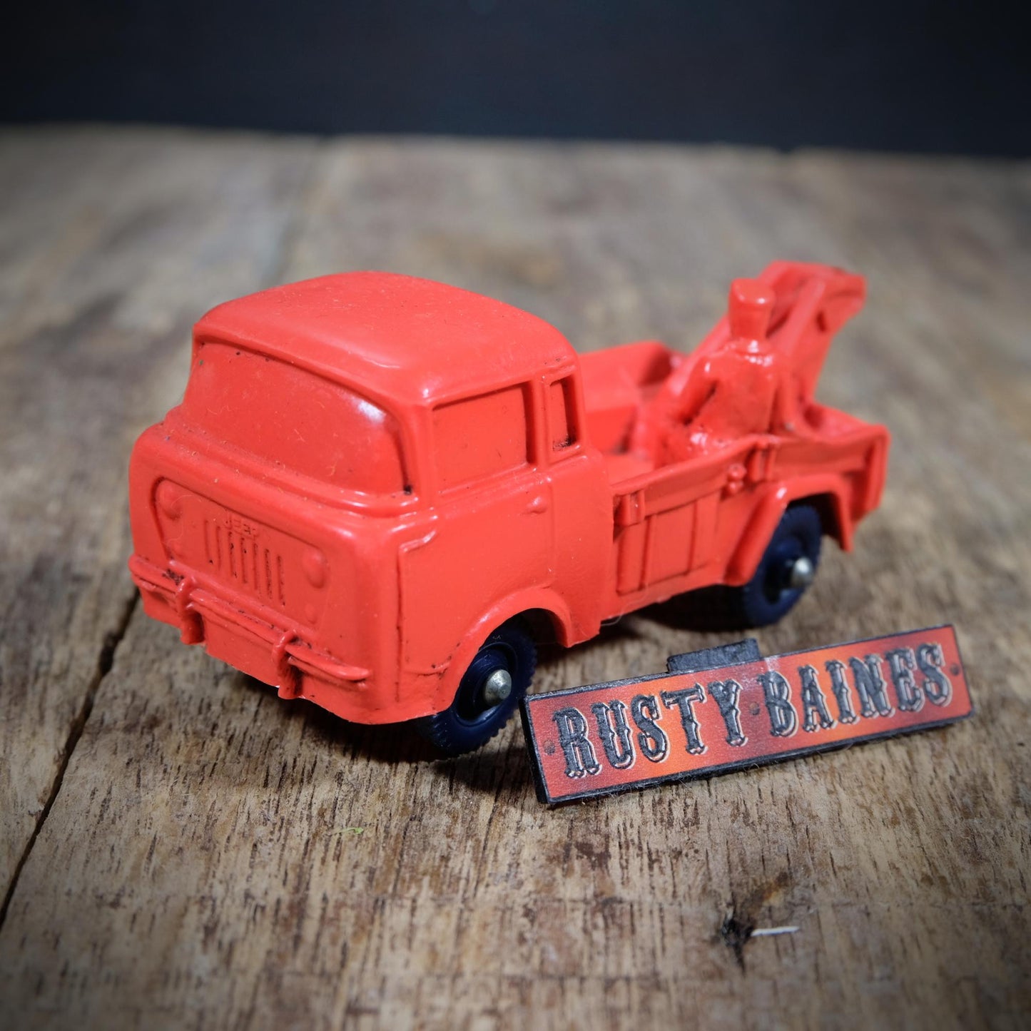 Vintage Rubber Jeep Tow Recovery Truck by Tomte of Norway,
