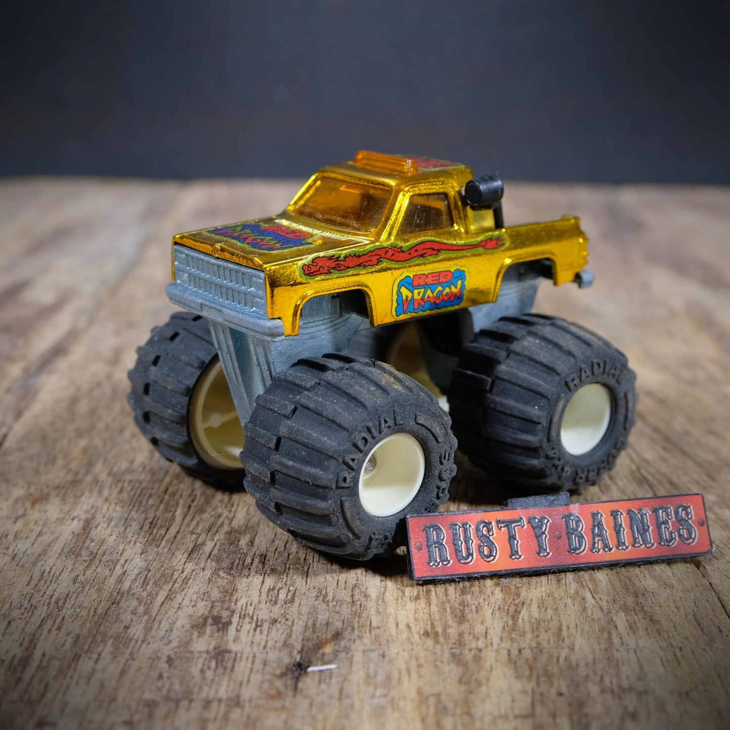 Vintage Majorette Monster Truck, Super Rockers, Chevy, Red Dragon, No Box