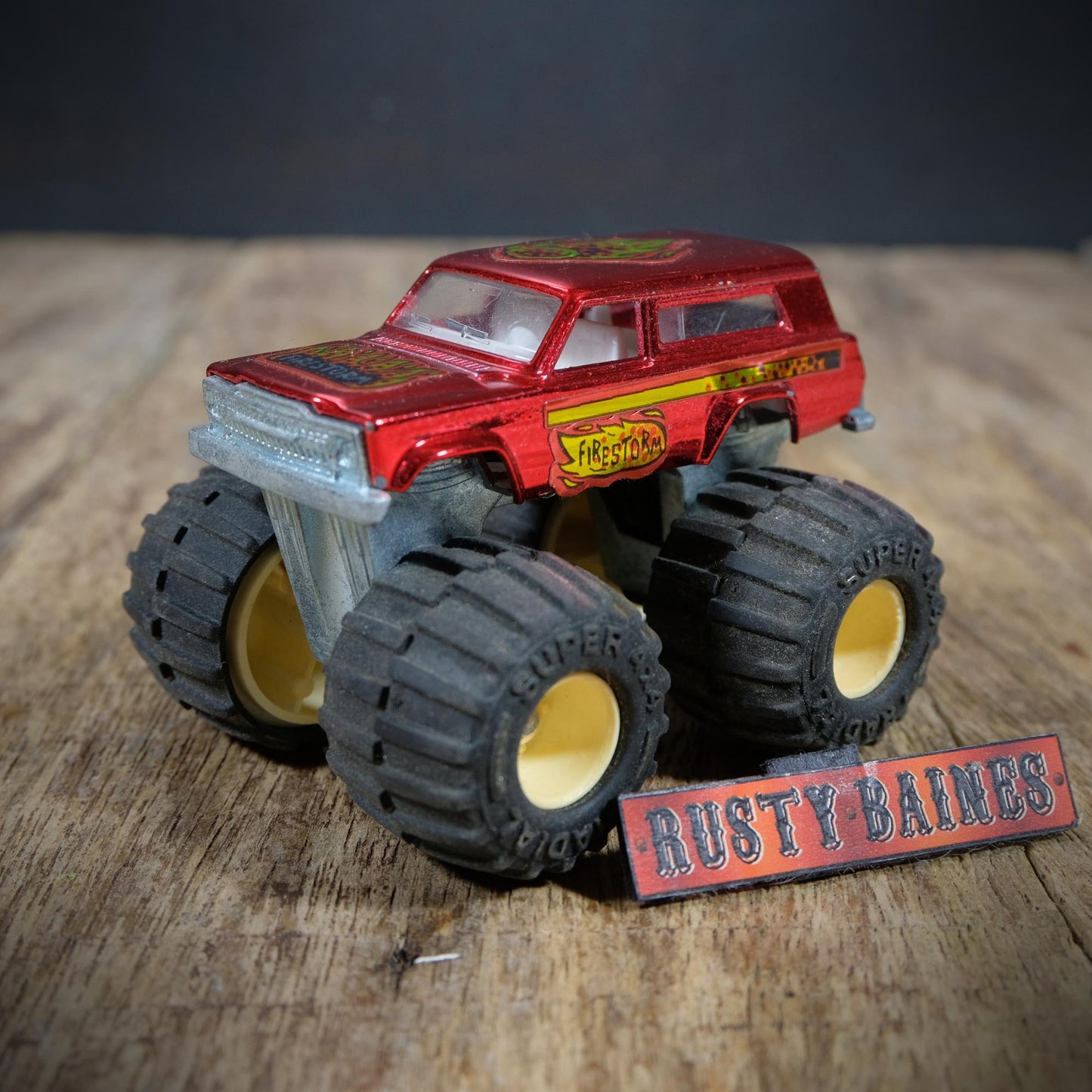 Vintage Majorette Monster Truck, Super Rockers, Jeep Cherokee Firestorm, No Box