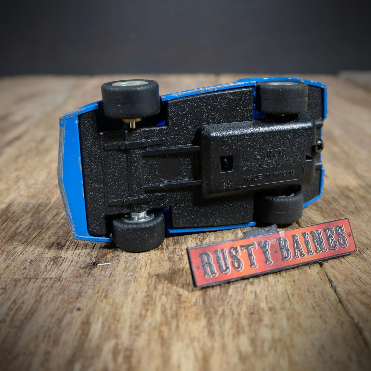 Vintage Lancia Stratos Rally Car, Friction Drive, Unbranded, Blue, No Box