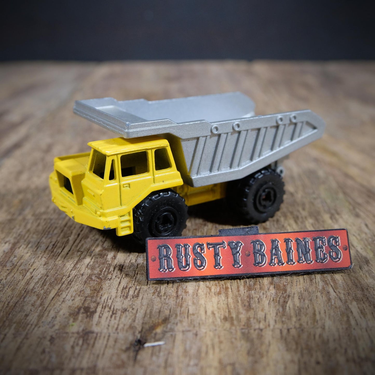 Majorette Benne Carriere Tipper Truck Lorry, Yellow/Silver, No Box