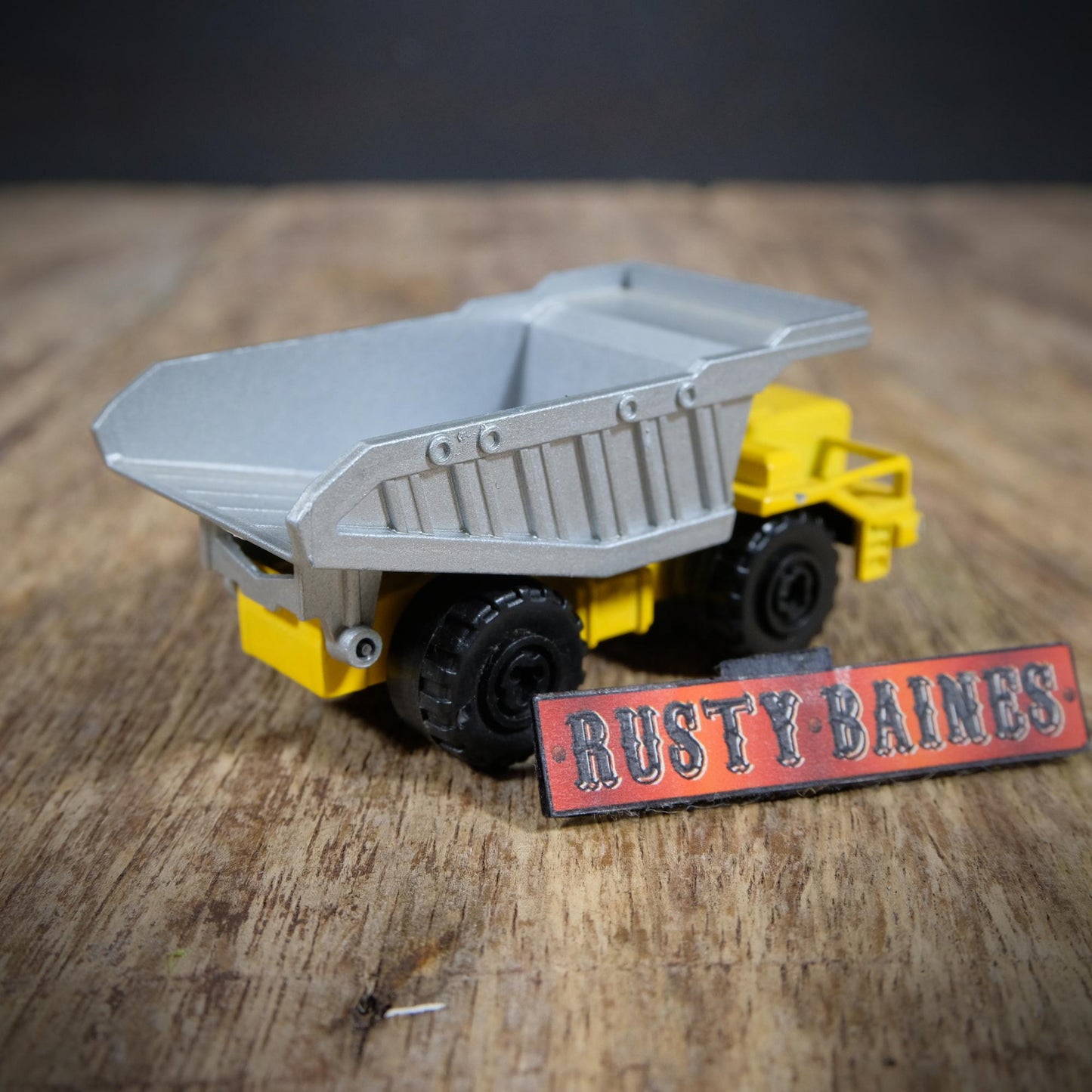 Majorette Benne Carriere Tipper Truck Lorry, Yellow/Silver, No Box