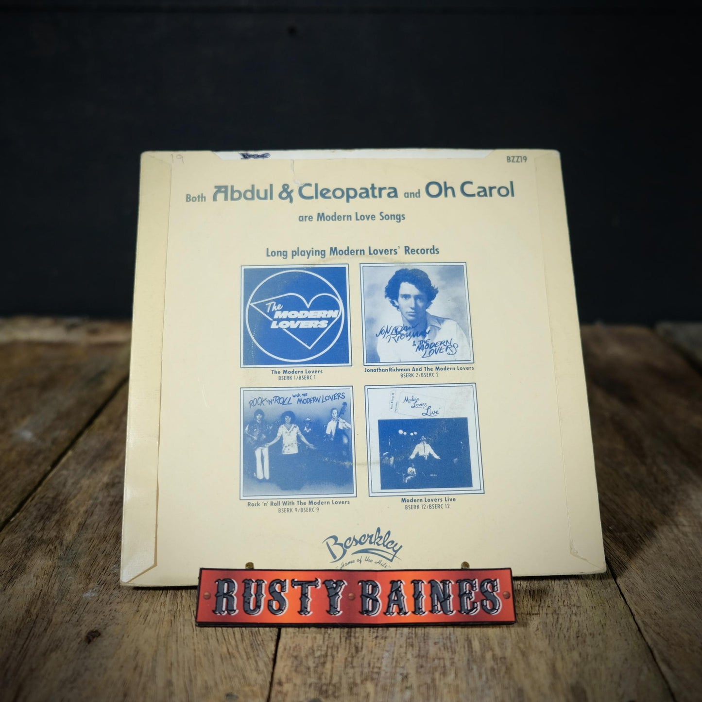 Record 7" Single, Jonathan Richman & The Modern Lovers - Abdul & Cleopatra