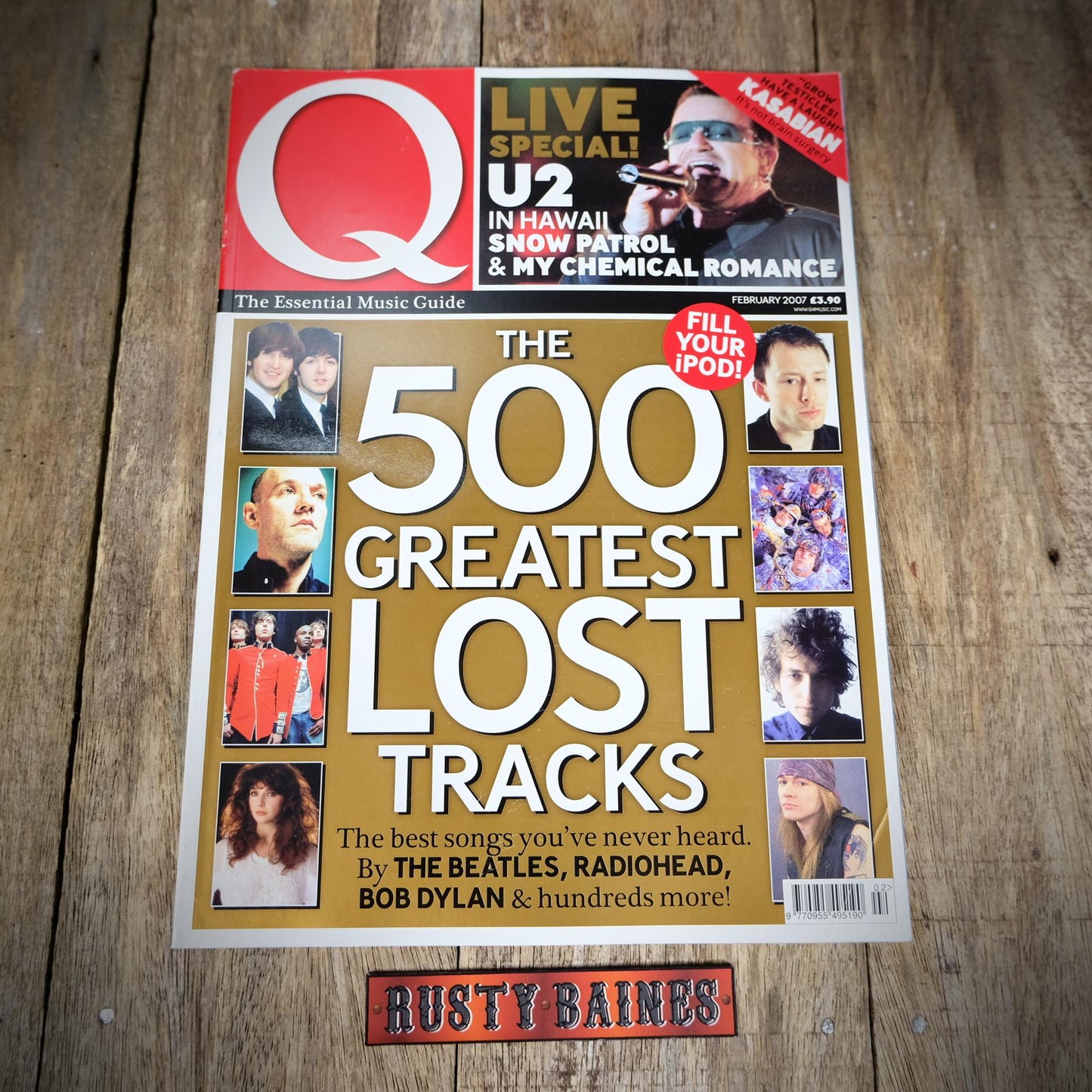 Q Magazine February 2007, Jeff Lyne/ELO, Kasabian, Marco Pierre White, My Chemical Romance