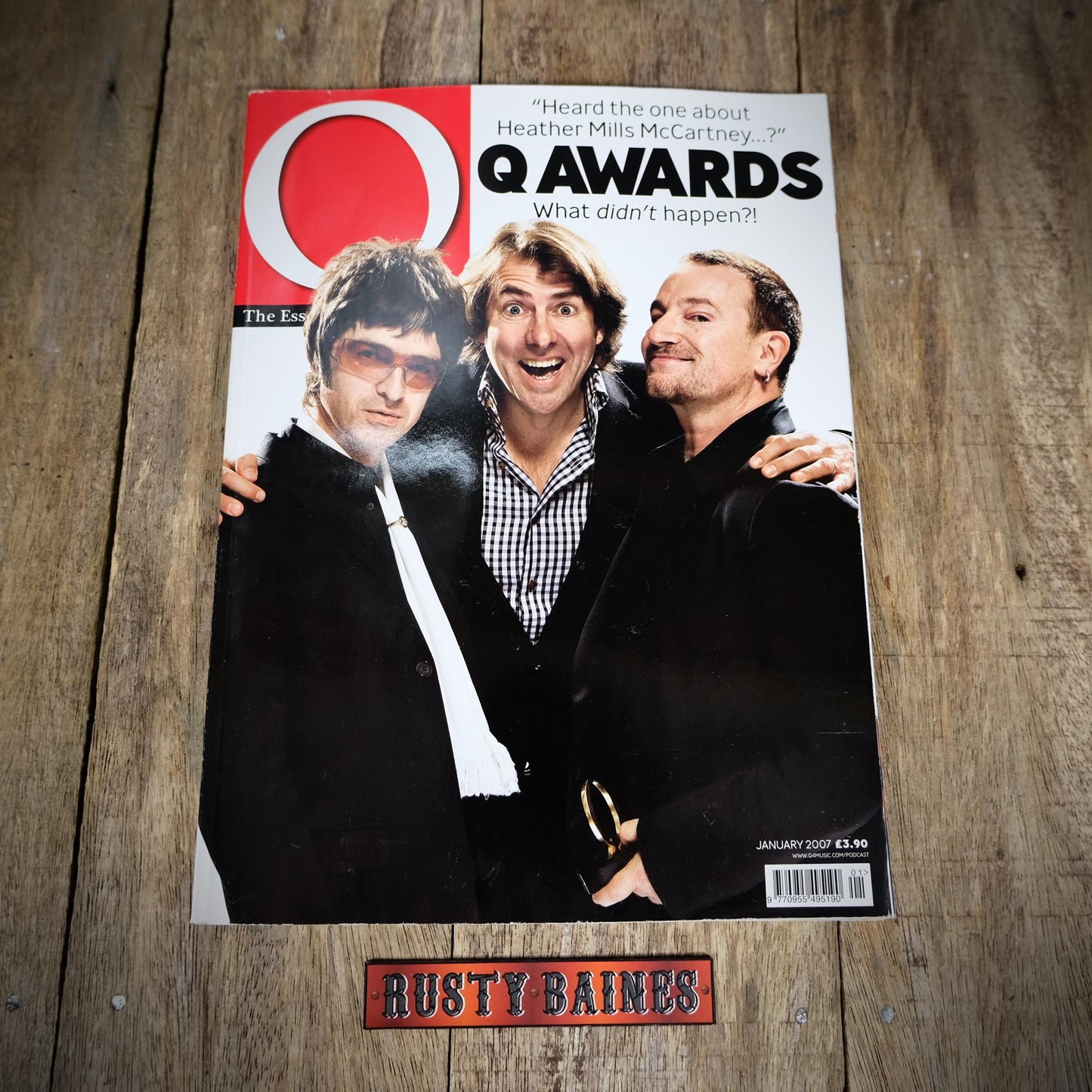 Q Magazine January 2007, Artic Monkeys, Sugarbabes, Oasis, Peter Gabriel