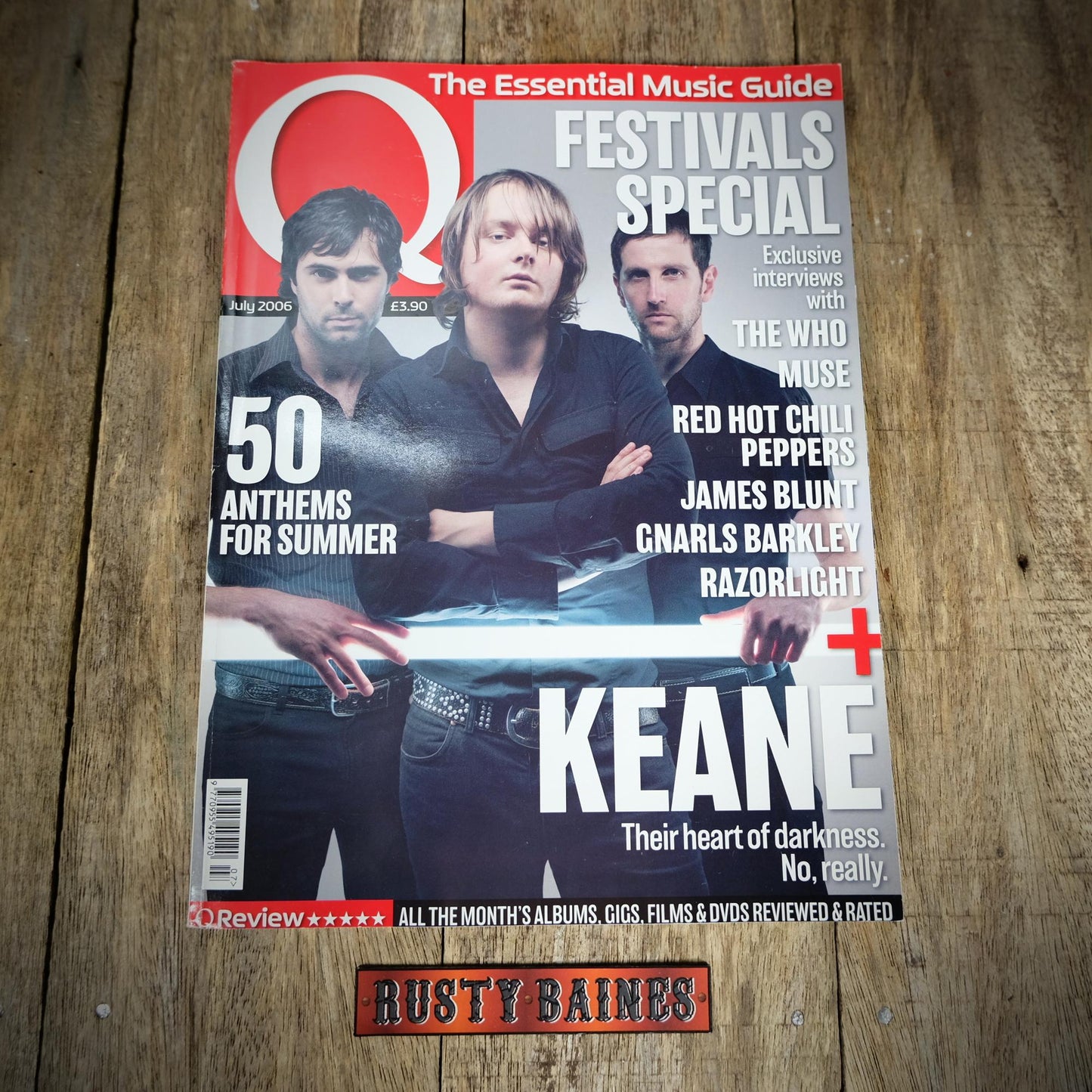 Q Magazine July 2006, The Who, Muse, Red Hot Chilli Peppers Etc.