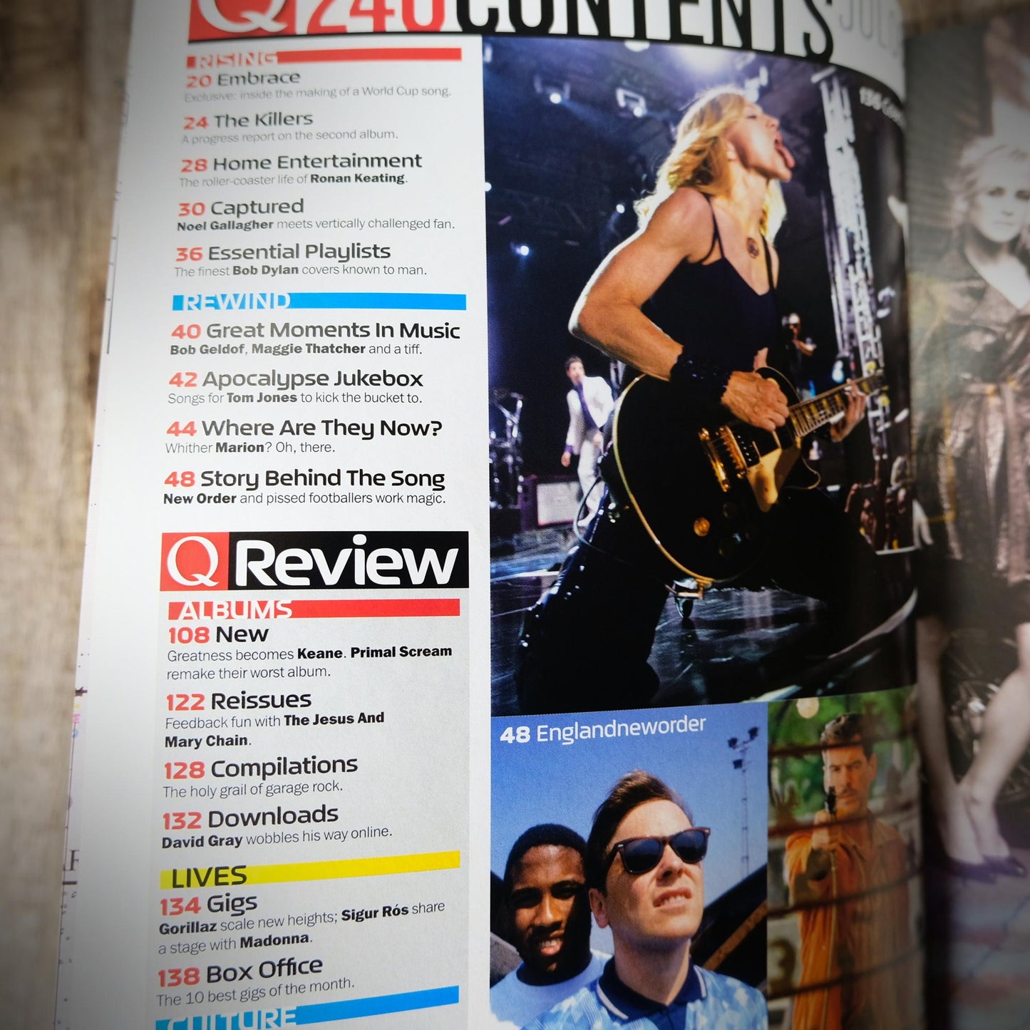 Q Magazine July 2006, The Who, Muse, Red Hot Chilli Peppers Etc.
