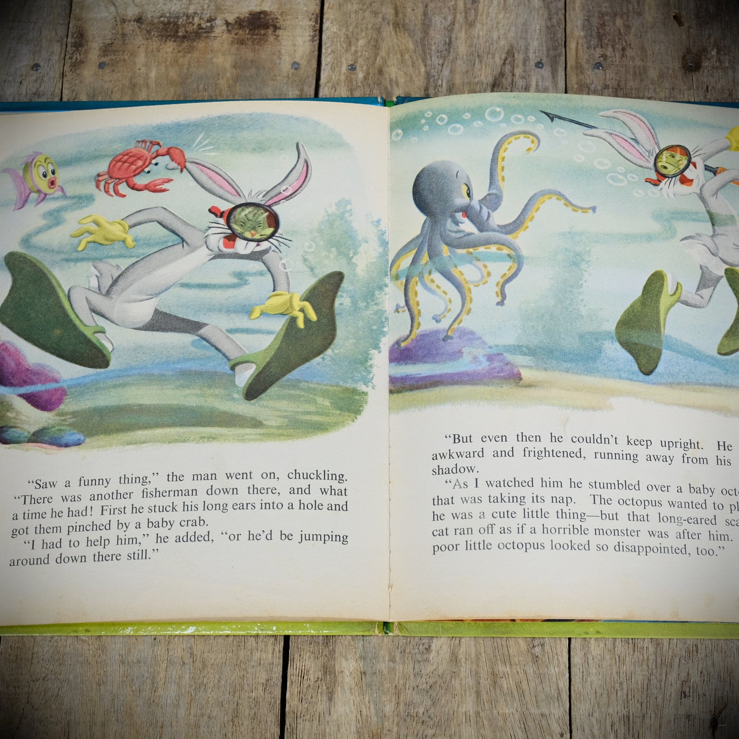 Bugs Bunny in Something Fishy, 1965/Vintage Hardcover Warner Bros Book