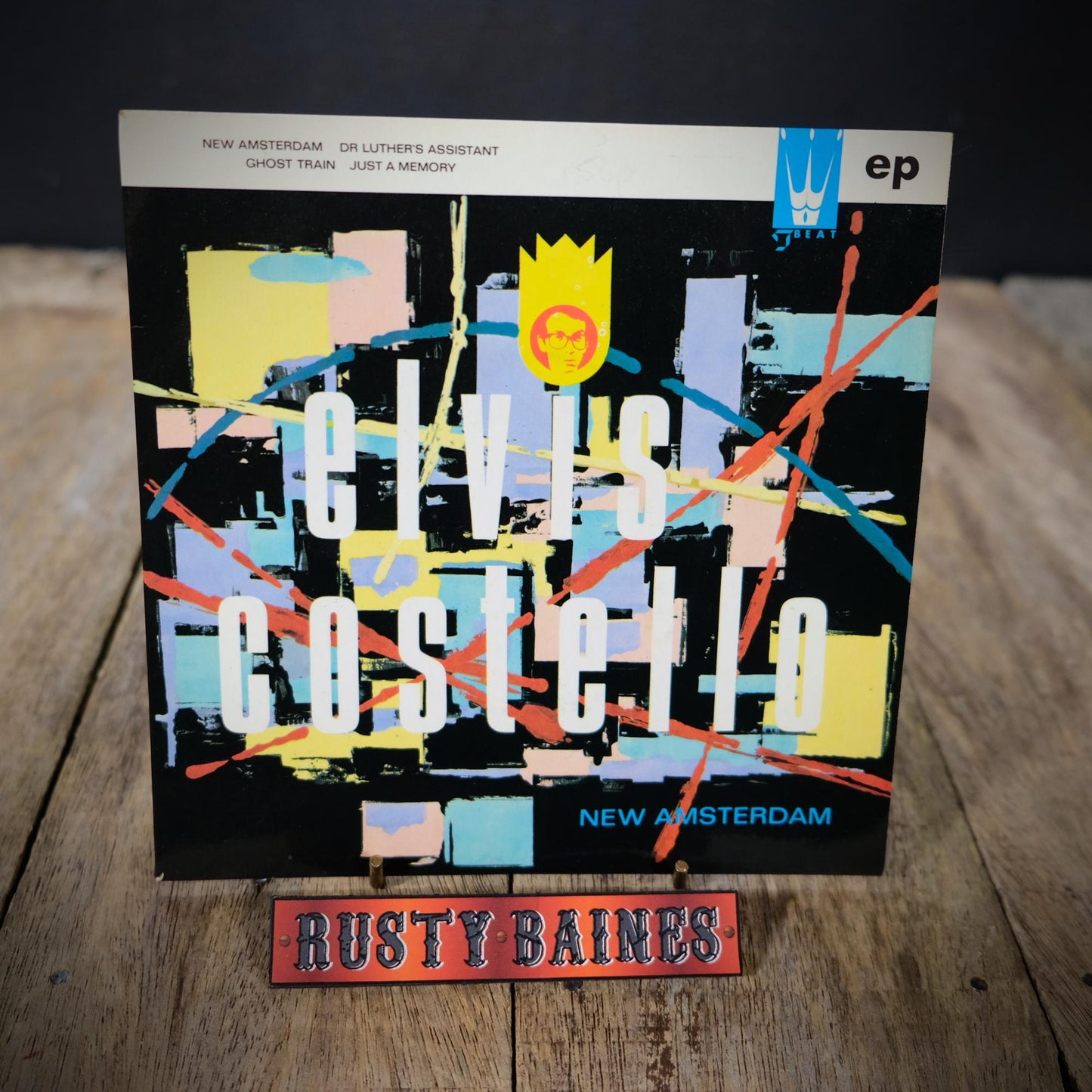 Record 7" EP, Elvis Costello - New Amsterdam/Just a Memory Etc.