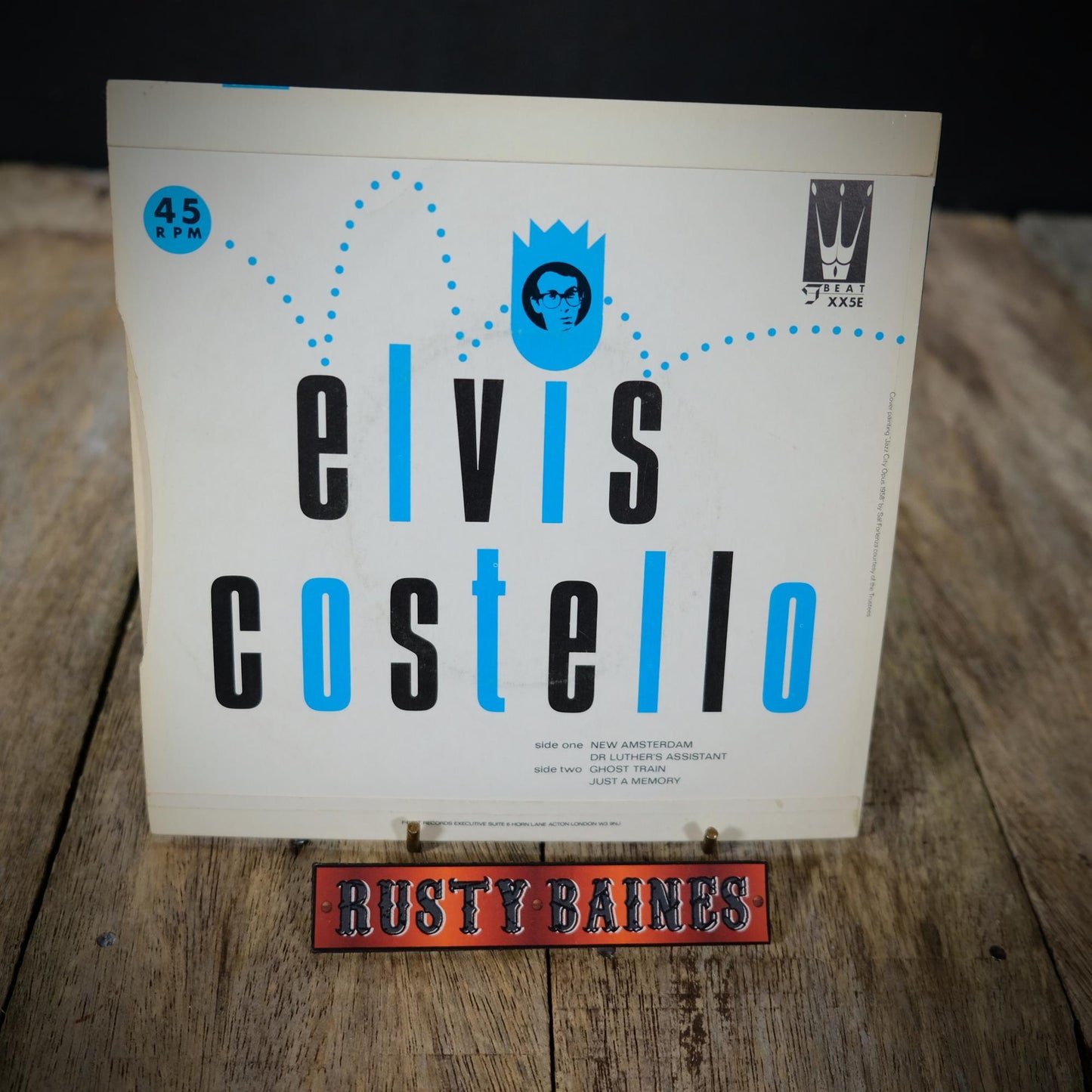 Record 7" EP, Elvis Costello - New Amsterdam/Just a Memory Etc.