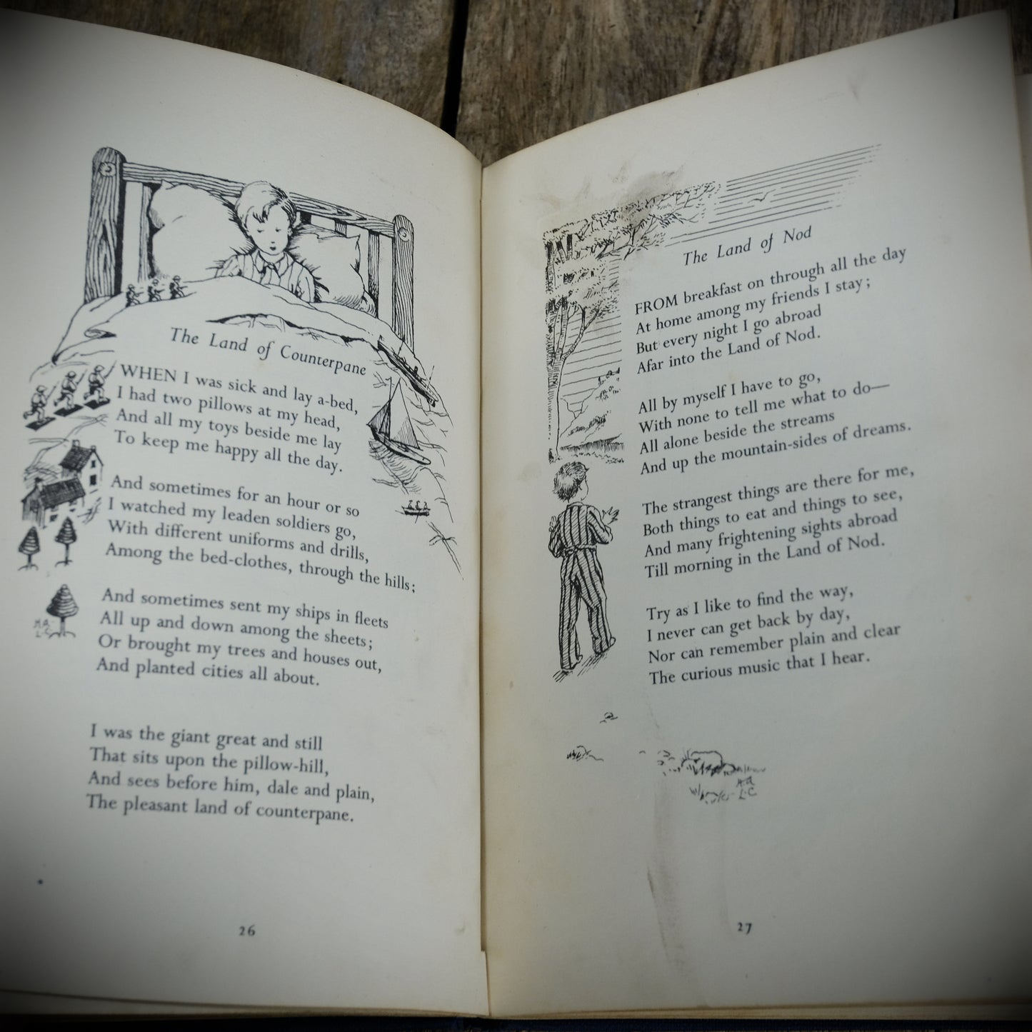 A Child's Garden of Versus, Robert Louis Stevenson, 1953 Illustrated Hardcover