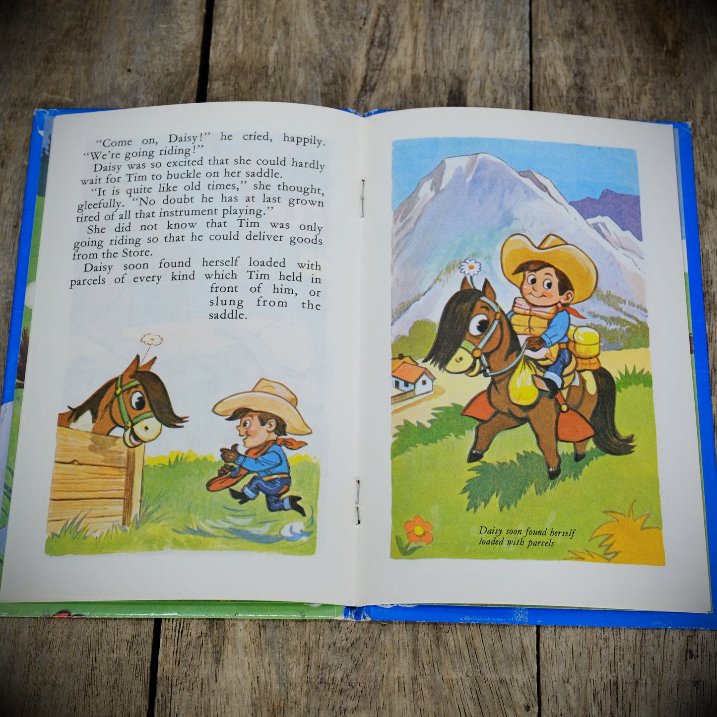Tim the Cowboy, Roland Davies, Vintage 1970 Children's Hardcover Book