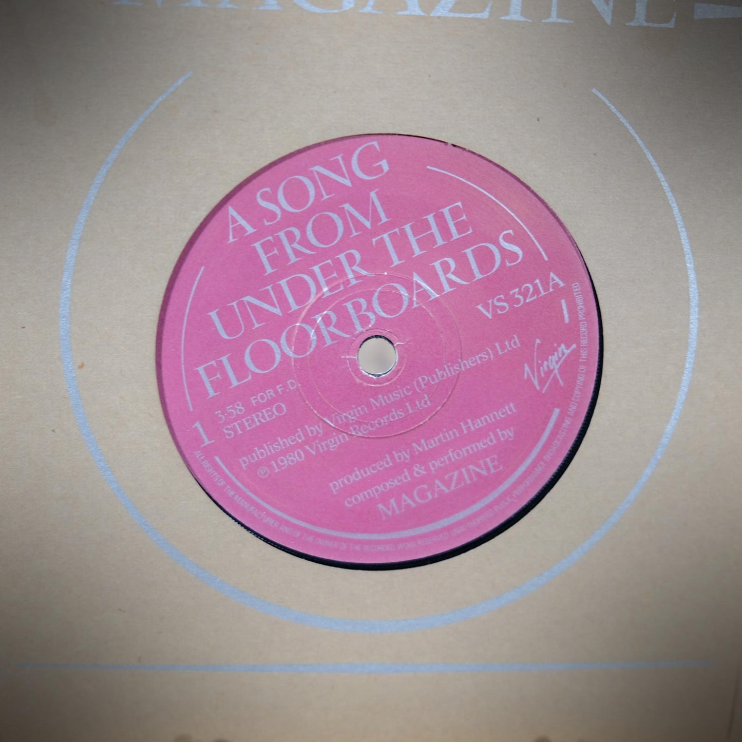 Record 7" Single, Magazine - A Song from Under the Floorboards