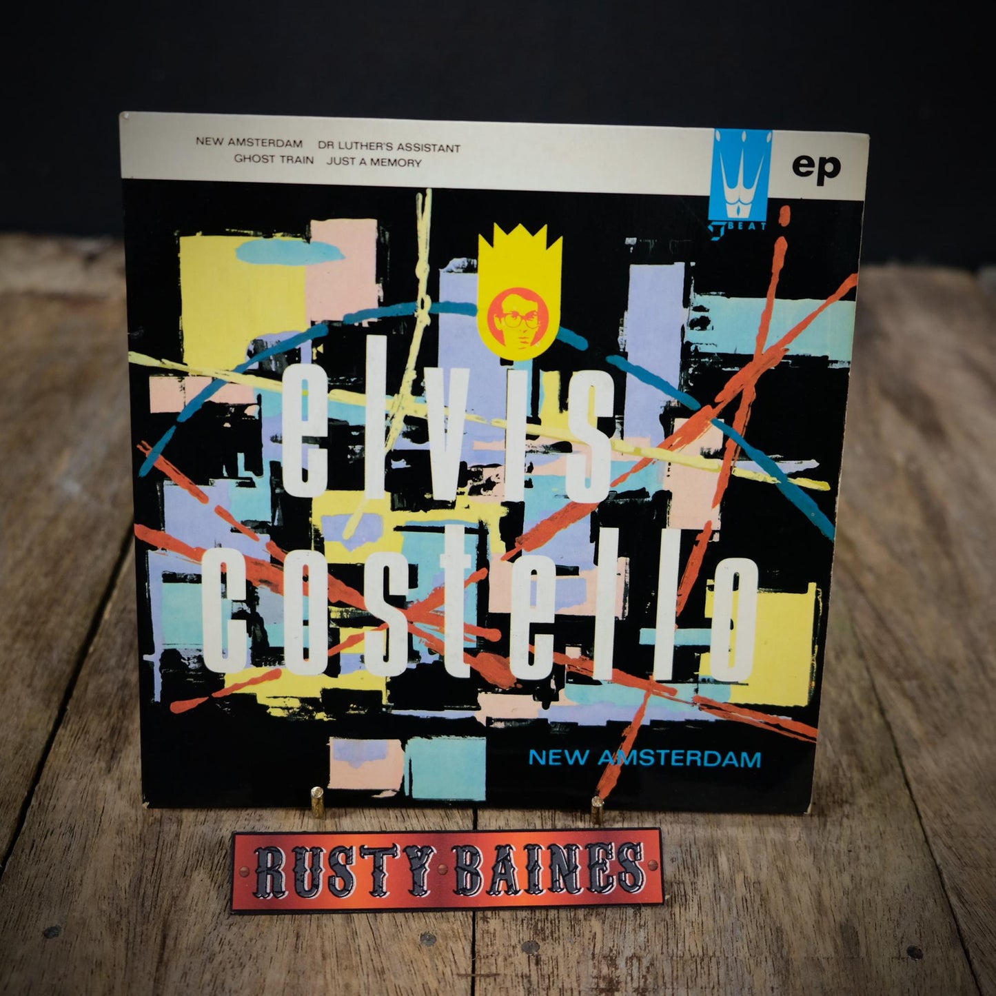 Record 7" EP, Elvis Costello - New Amsterdam - Ghost Train Etc