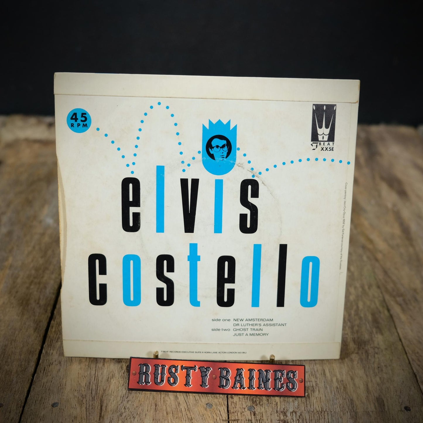 Record 7" EP, Elvis Costello - New Amsterdam - Ghost Train Etc