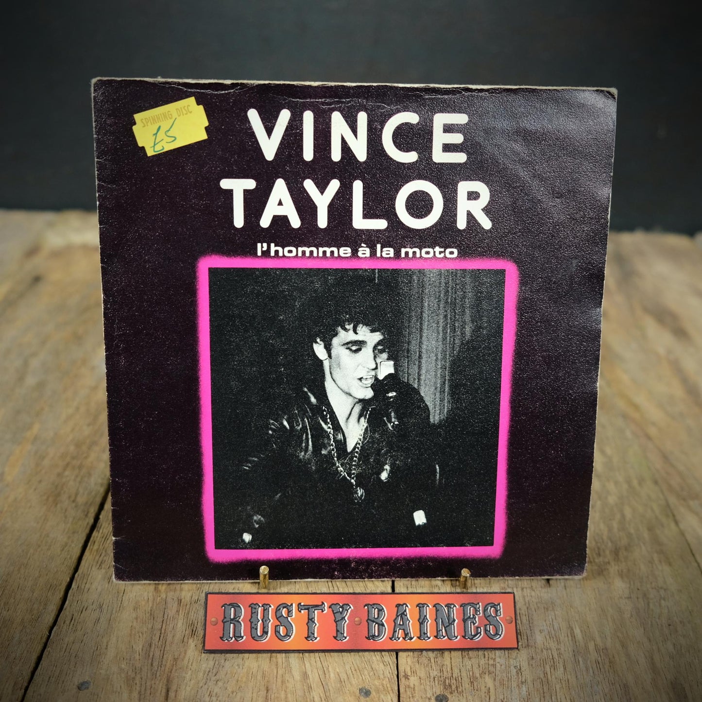 Record 7" Single, Vince Taylor -L'Homme a la Moto/Black Leather Jacket
