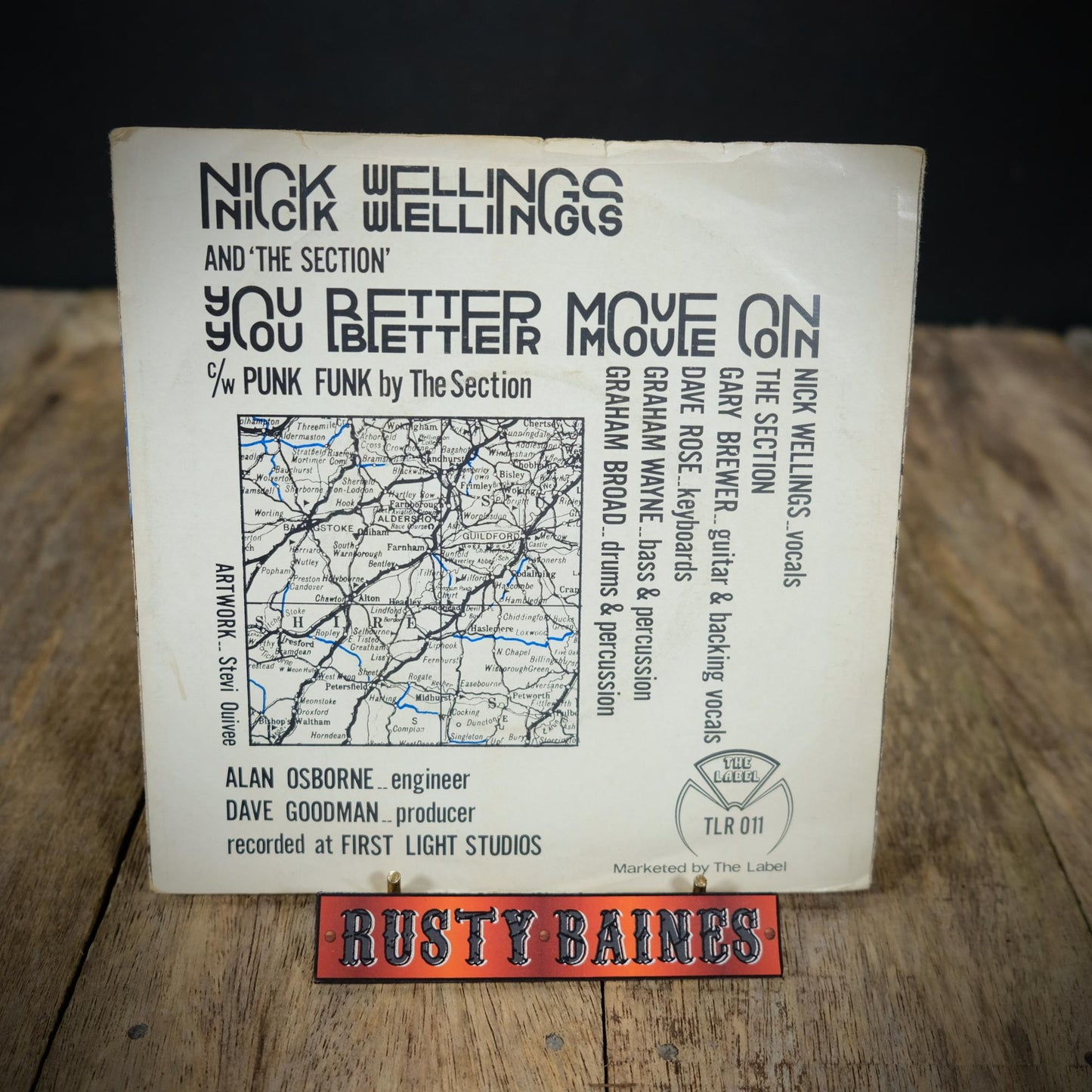 Record 7" Single, Nick Wellings and the Section - You Better Move On