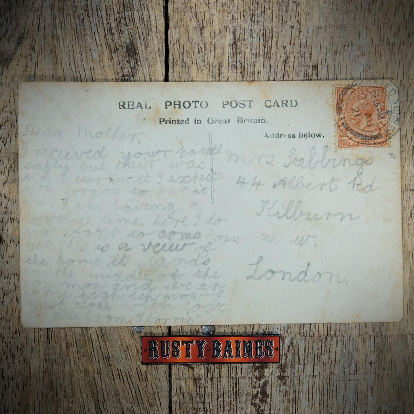 Postcard, Limpsfield Convalescent Home, Surrey, 1921 Real Photo