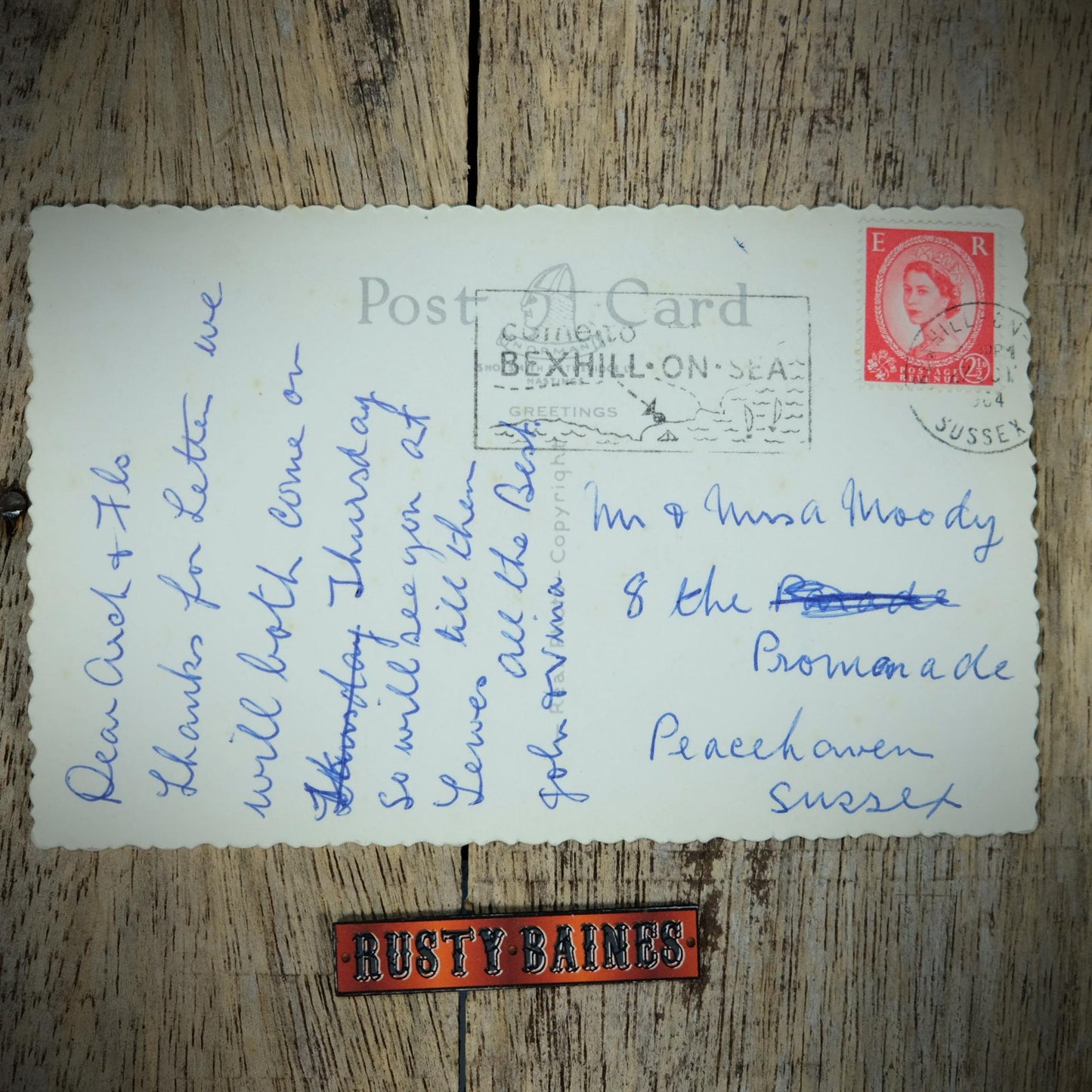 Postcard, Bexhill-on-Sea, Alf Evans Convalescent Home, Real Photo