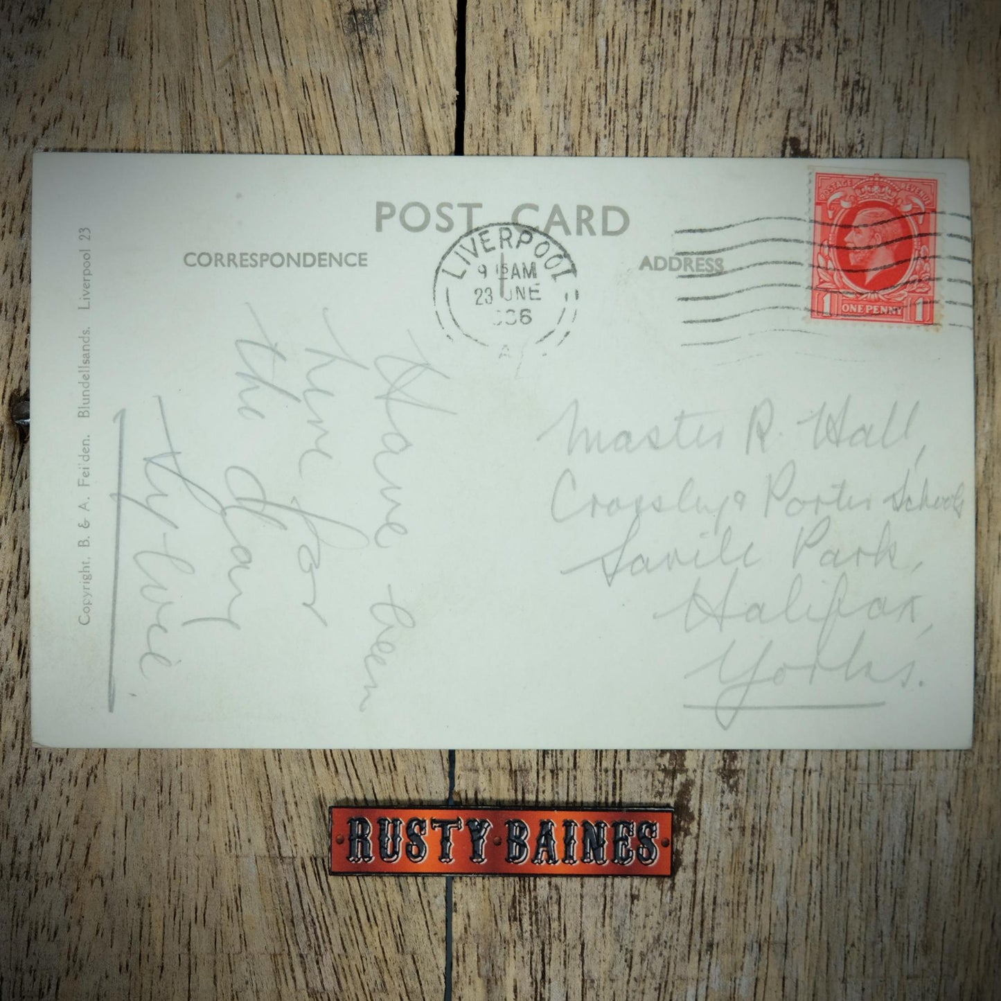 Postcard, Ocean Liner Liverpool Landing Stage, Real Photo 1936